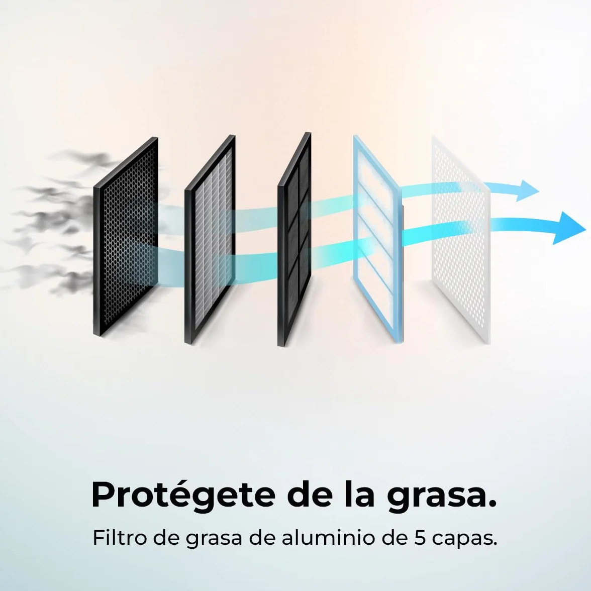 Cecotec Campana Extractora Decorativa 60 cm Bolero Flux DT 608001 Glass Black A++, 210W, Iluminación LED, Succión 800m3/h, Control Táctil, 3 Niveles, Filtro Carbono, Hand Movement, Delay Function