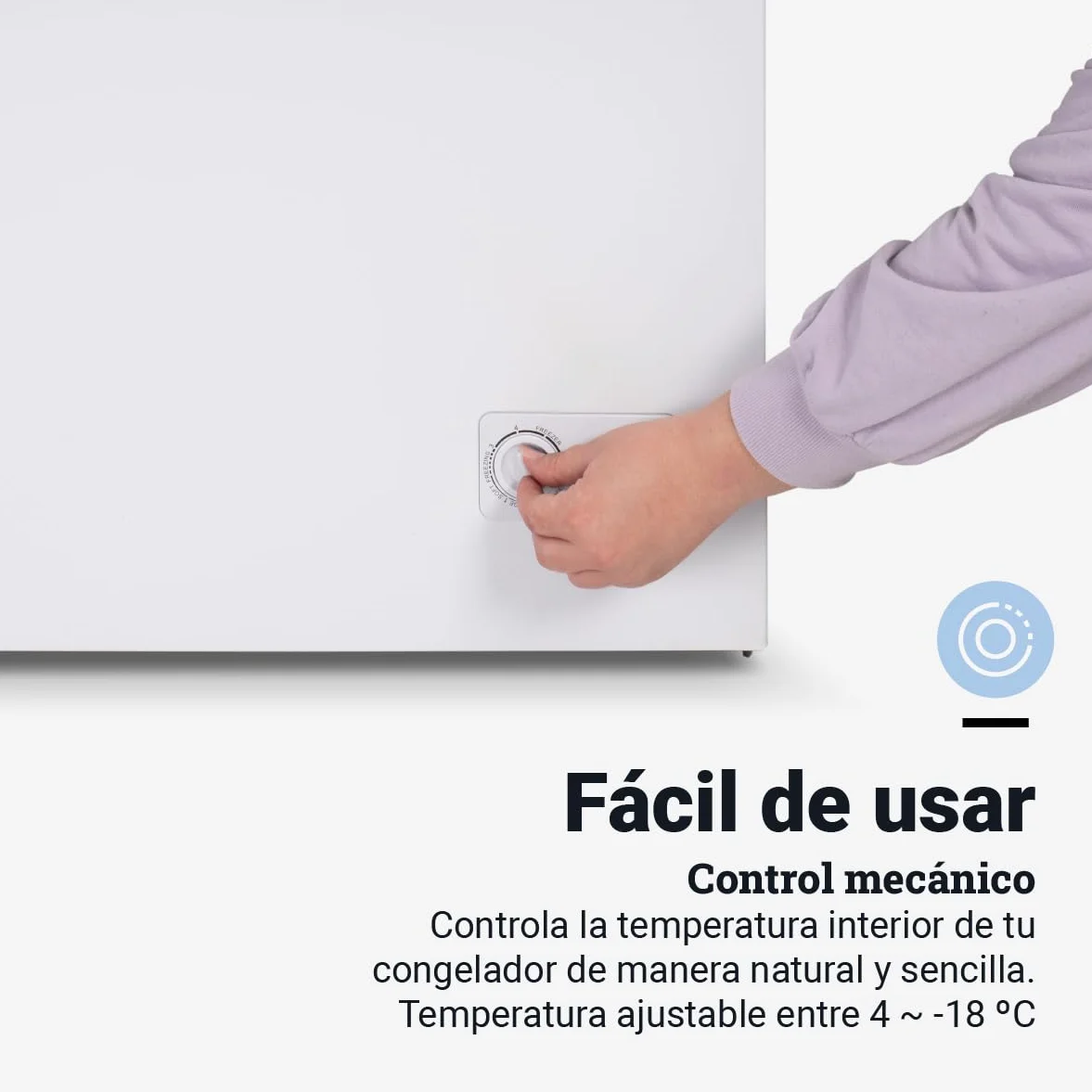 UNIVERSALBLUE Congelador Horizontal 142 L Arcón Congelador Blanco 2 en 1 4* Congelación Control Mecánico