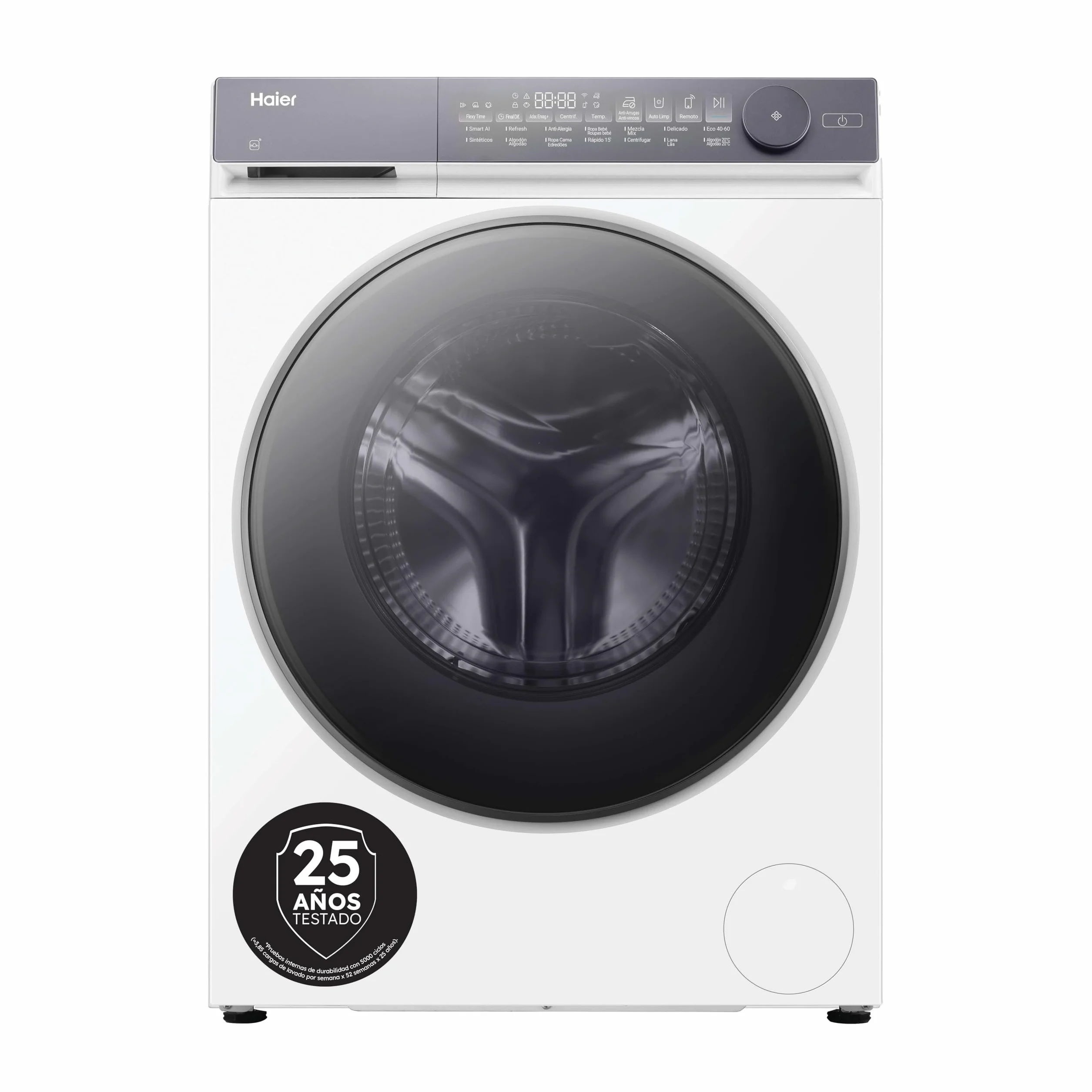 Haier HW120-B14367U-IB Lavadora Carga Frontal 12KG 1400 RPM Motor Direct Motion Blanco
