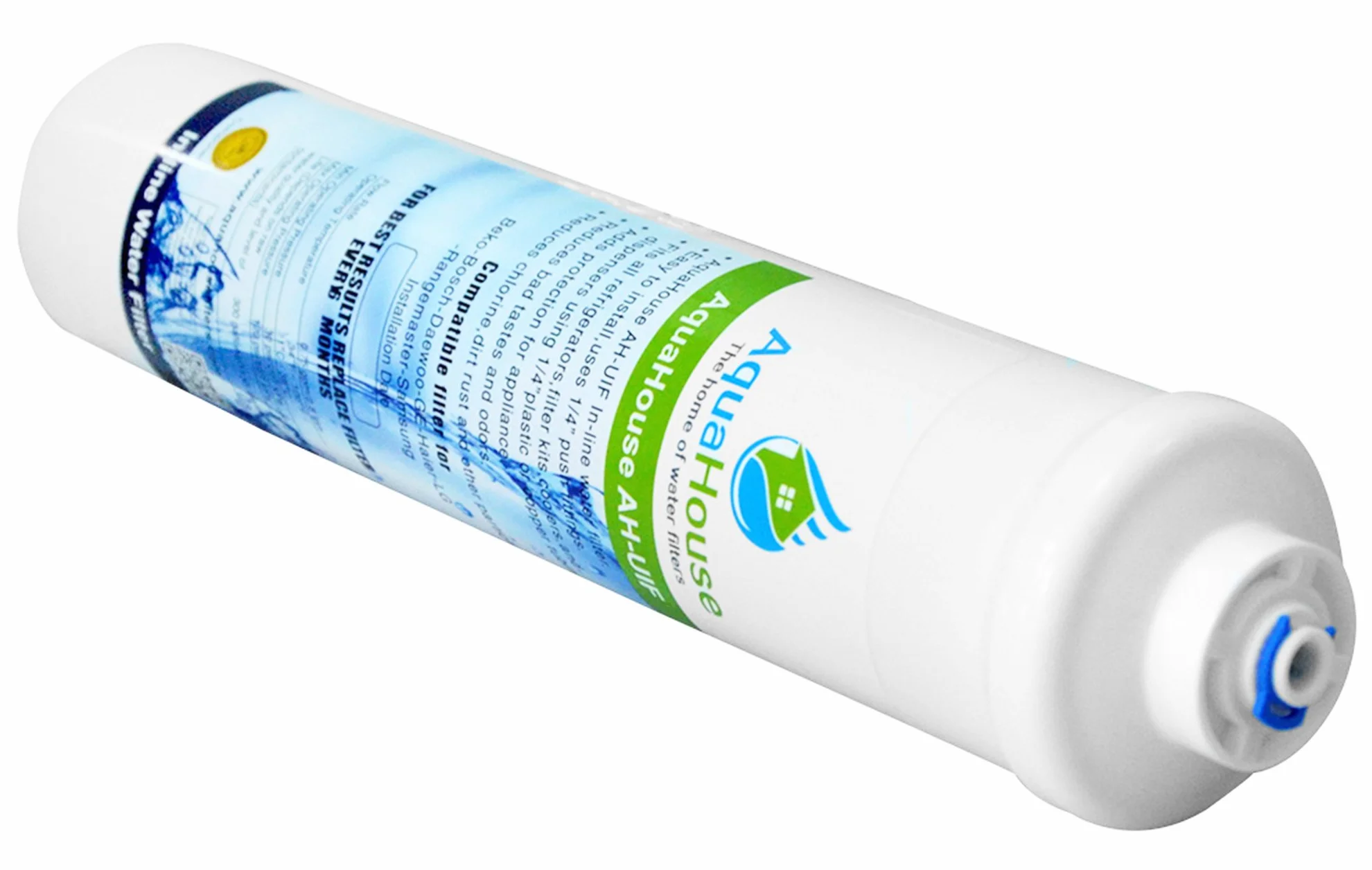 4x AquaHouse UIFH Compatible para Haier 0060823485A Kemflo Aicro filtro de agua para refrigeradores Haier, CDA, Firstline, Frigistar