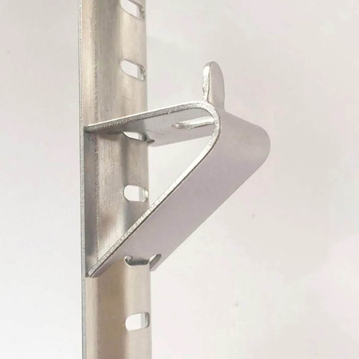 KeuLen Clips for Estante de refrigerador en Forma Z Acero Inoxidable, Soportes for congelador for estanterías Metal y Madera, Uso doméstico Cocina, 25 uds