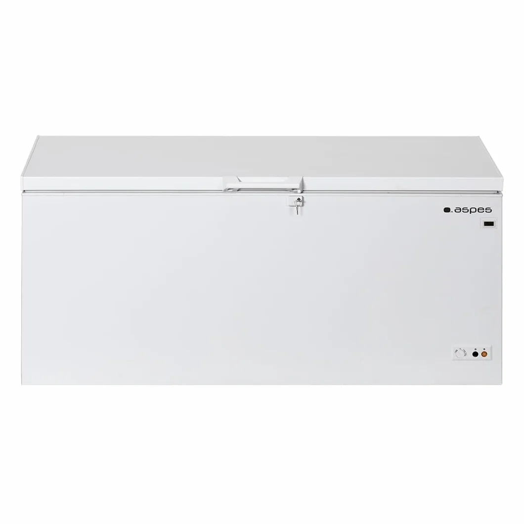 Aspes Congelador horizontal Blanco ACH5600EDC. Capacidad 555 Litros, Dual Cooling, 3 Cestas, Bajo nivel Sonoro, Eficiencia Energética Clase C
