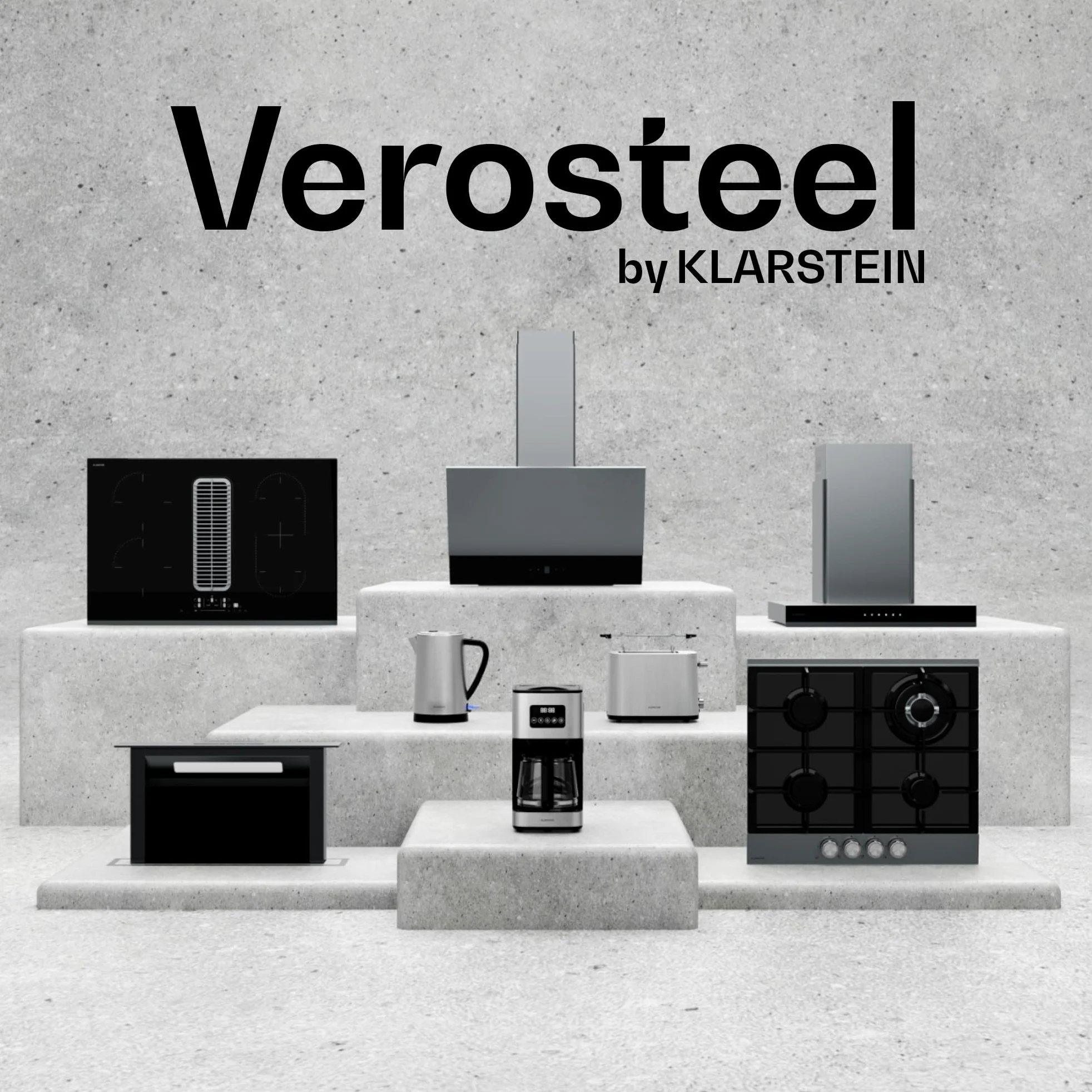 Klarstein Verosteel Vitroceramica 91 cm - Placa Vitrocerámica 5 Zonas, 8400 W, Control Táctil, Temporizador & Bloqueo Infantil, Superficie Fácil de Limpiar, Diseño Minimalista Encastrable