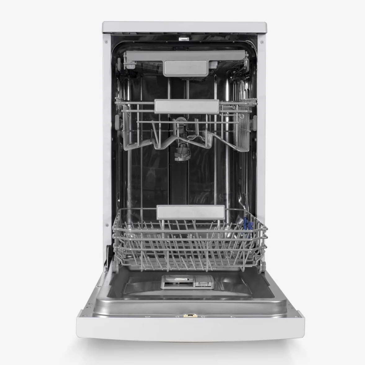 UNIVERSALBLUE Lavavajillas Blanco Digital 45 cm | Lavaplatos Programable Libre Instalación con 8 Programas | Máquina de Lavado con Inicio Diferido | Silencioso | ENVIO + SUBIDA A PLANTA GRATIS