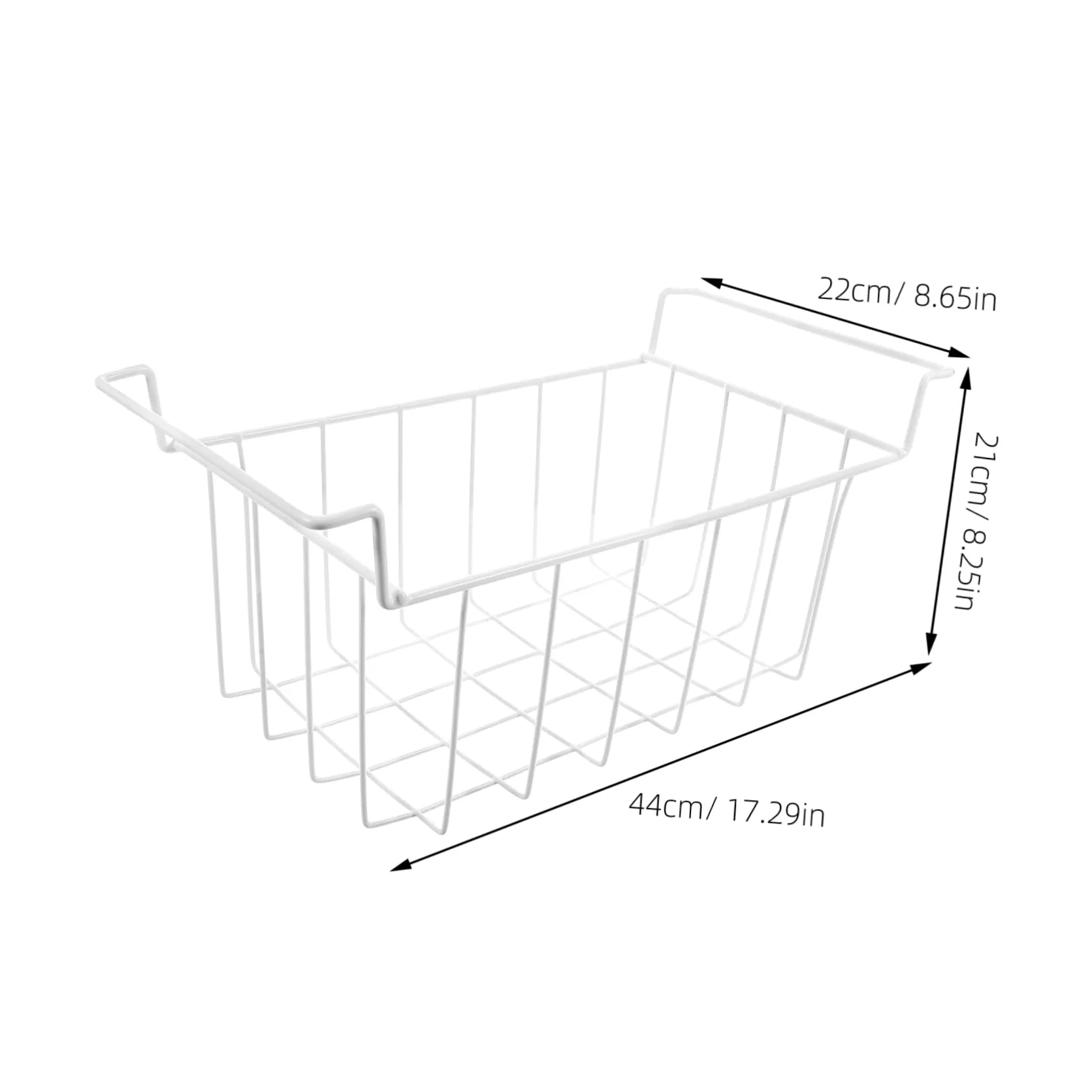 Cesta de alambre para congelador, estante de despensa apilable de metal para congelador y refrigerador