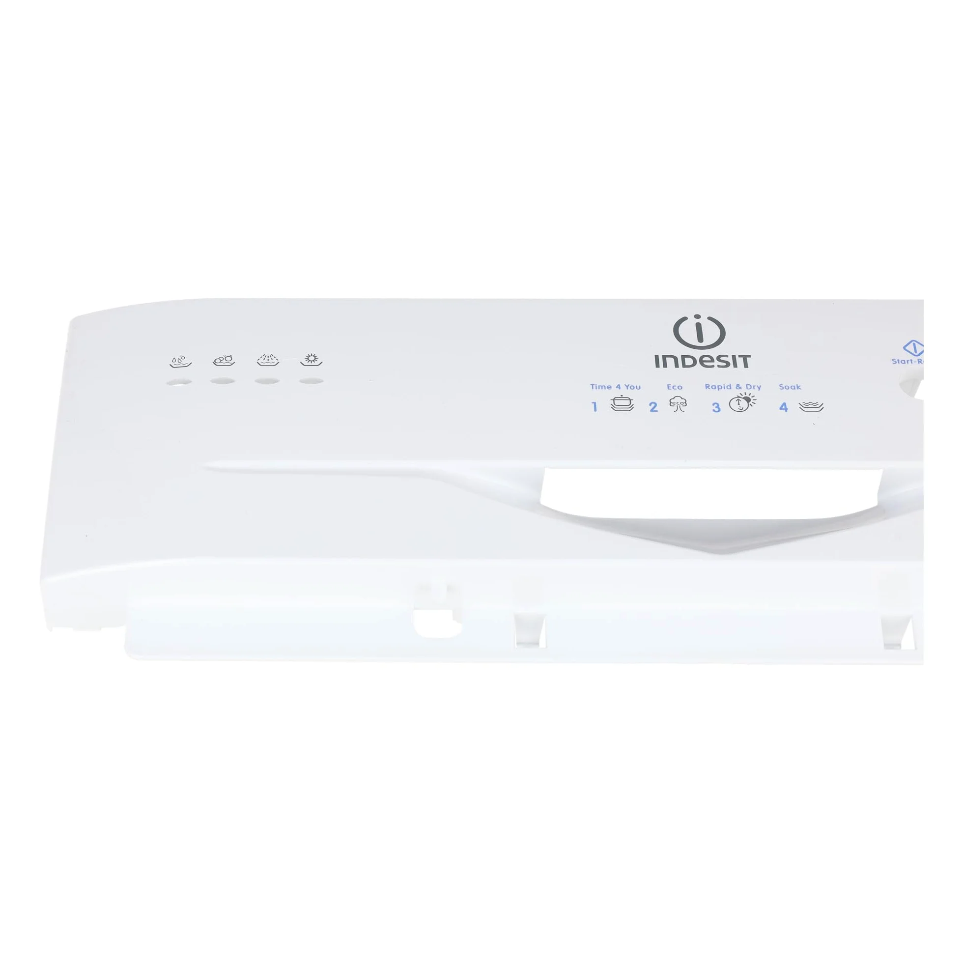 sparefixd Apto para Indesit IDL40UK.C - Kit de consola de panel de control frontal para lavavajillas