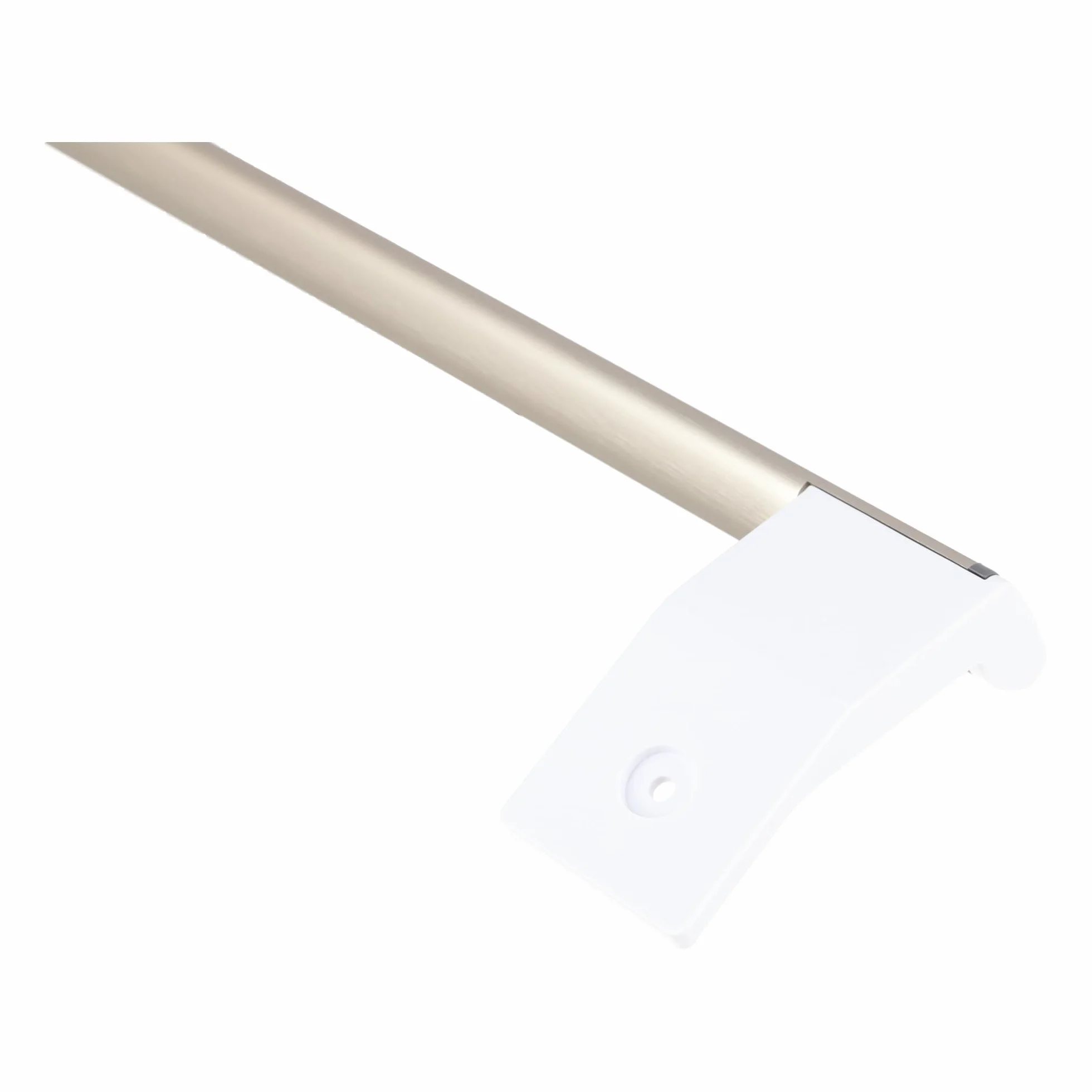 sparefixd Para manija de puerta Indesit SI81QWDUK plateada para nevera con despensa alta
