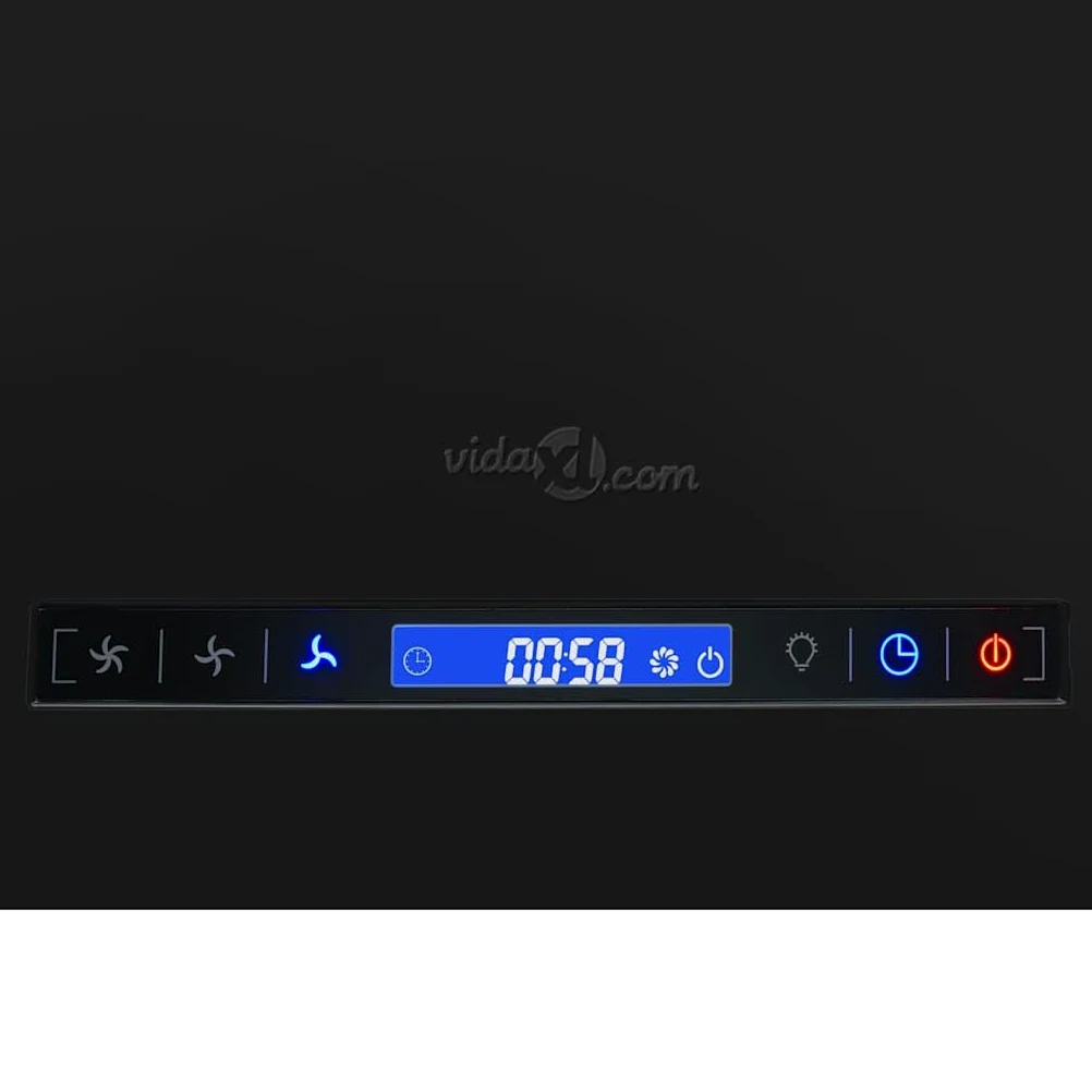 vidaXL Campana extractora colgante táctil LCD acero recubierto 55 cm