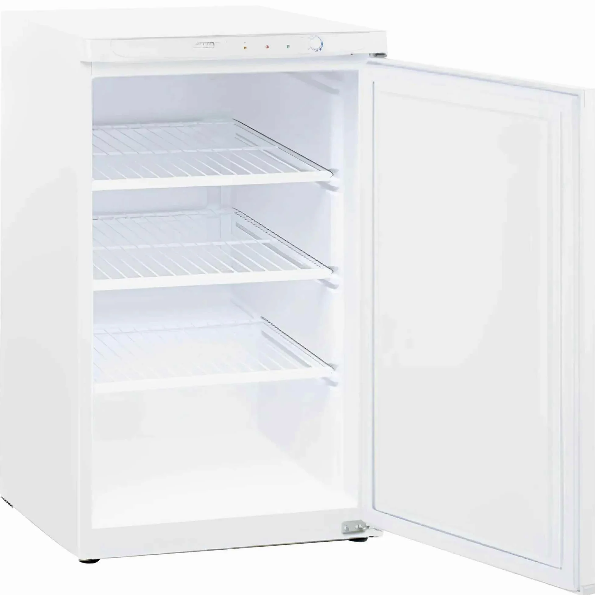 MBH - Congelador Vertical Profesional de 112 Litros con 3 Estantes para Hostelería. Armario Congelador Compacto con Termostato Regulable para Copas y Alimentos (540x600x870 mm)
