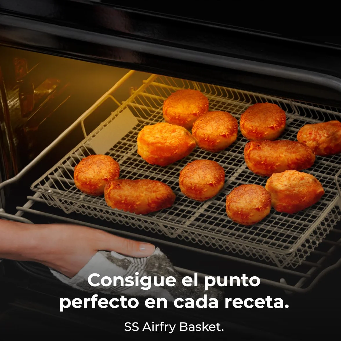 Cecotec Horno Integrable Pirolítico 73L Bolero Hexa P516000 Glass Black 3250W 14 Funciones Dual Display Airfryer Master Convección
