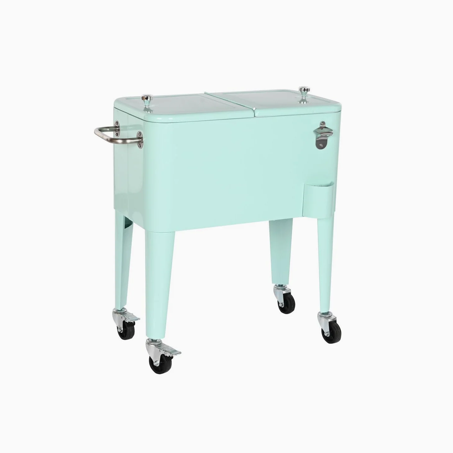 Nevera Acero PP 74x43x80 56 litros Azul Celeste | Alexandra House Living Nevera Acero Pp 74x43x80 56 Litros Azul Celeste