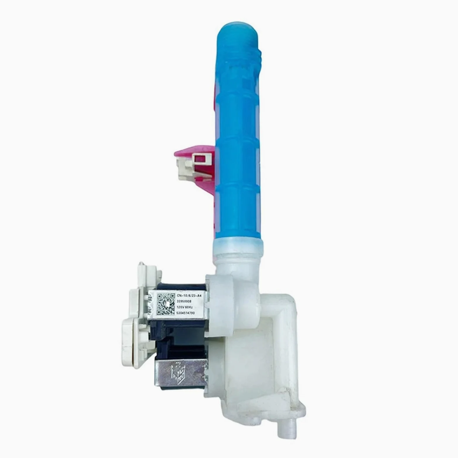 Válvula Entrada Agua Lavadora 5304514790, Compatible Con Electrolux | Componente Aparato Lavado Regulación Flujo Fluido Suministro Línea Alimentación Electroválvula 120V Eléctrico