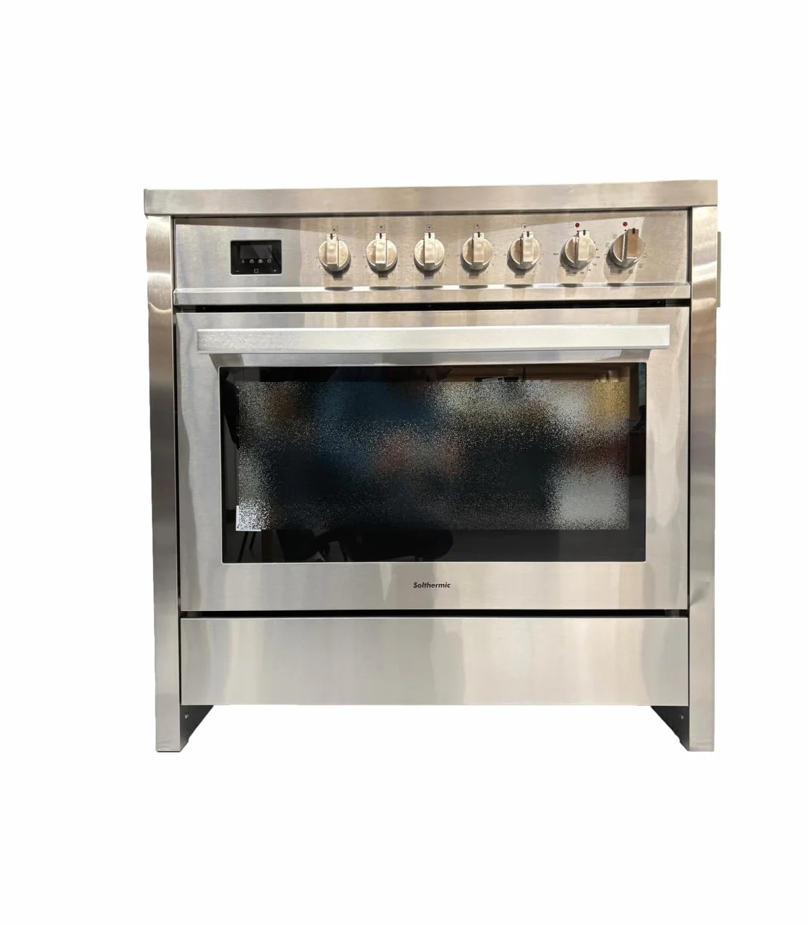 SOLTHERMIC VTI90AINOX INDUCCION CON HORNO ELECTRICO PANORAMICO/ANCHO 90 CMS / 5 FUEGOS CON ENCENDIDO AUTOMATICO/HORNO MULTIFUNCION 96 L. / ALTA GAMA