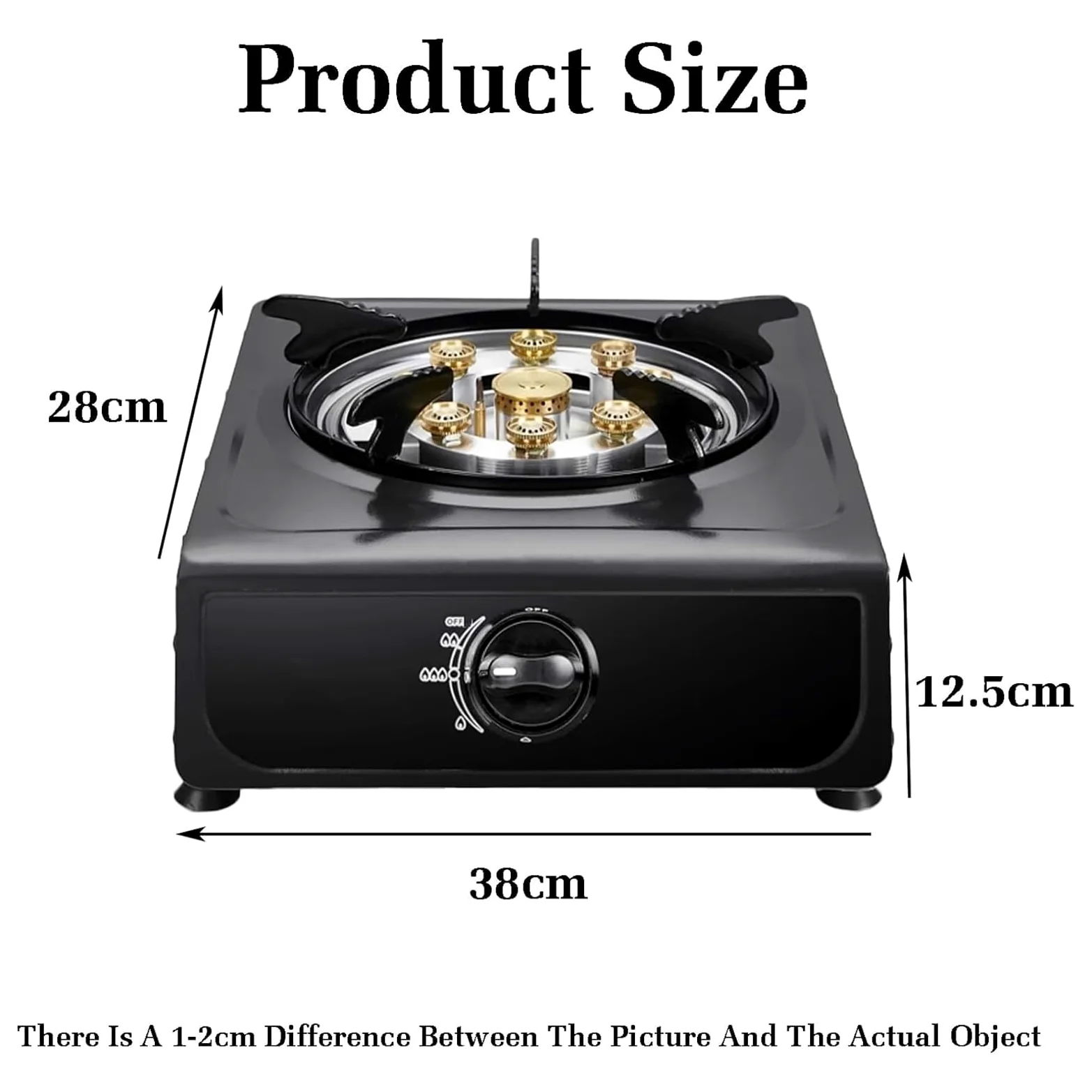 THEGA Estufa De Gas, Portátil De Propano, con Encendido Automático, De Acero Inoxidable, para Catering, con Reguladores Interiores De 4.0 KW, Ideal para Cocinar Al Aire Libre(NG)