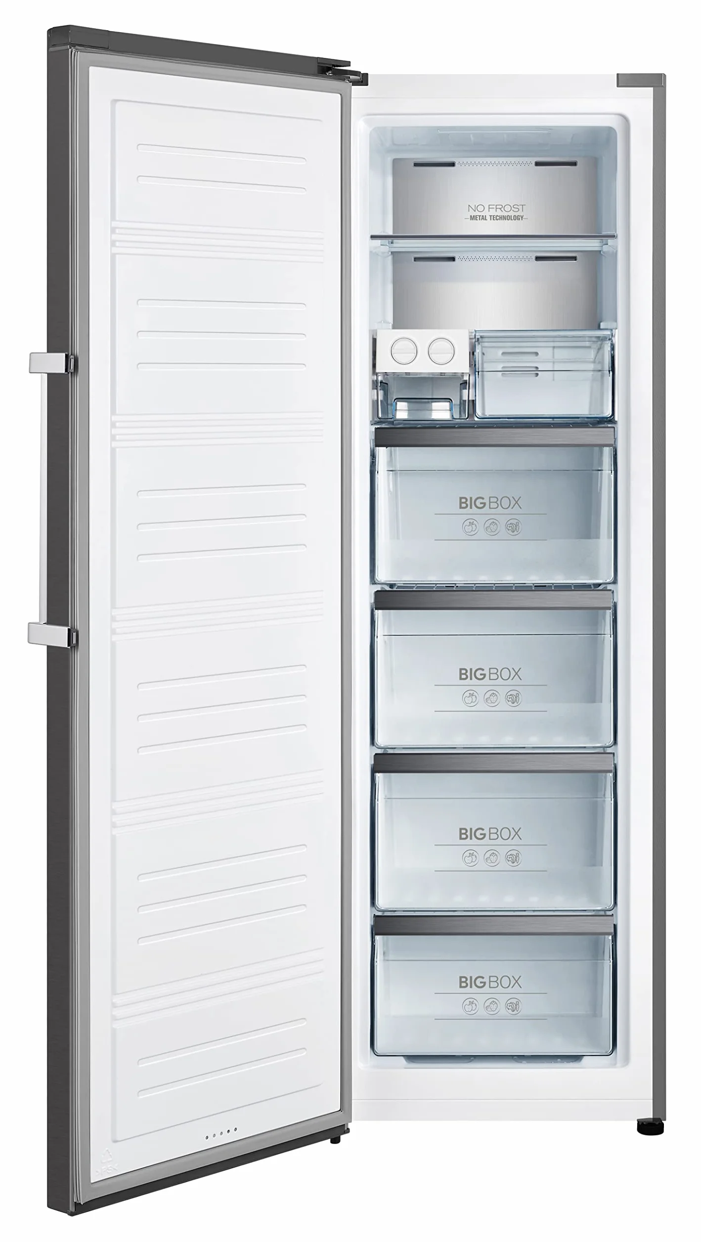 INFINITON CV-1HE85 Congelador vertical Inox 274 litros Inverter No Frost A++