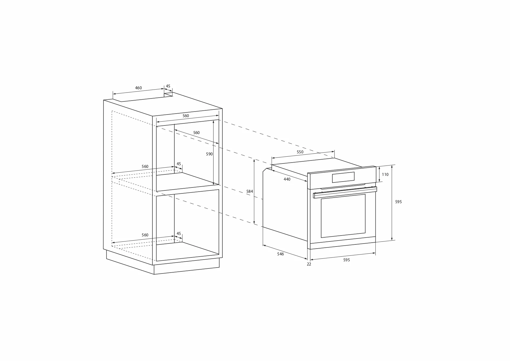Candy Smart FCS 100 X/E Horno Eléctrico 70L Acero Inoxidable Clase A