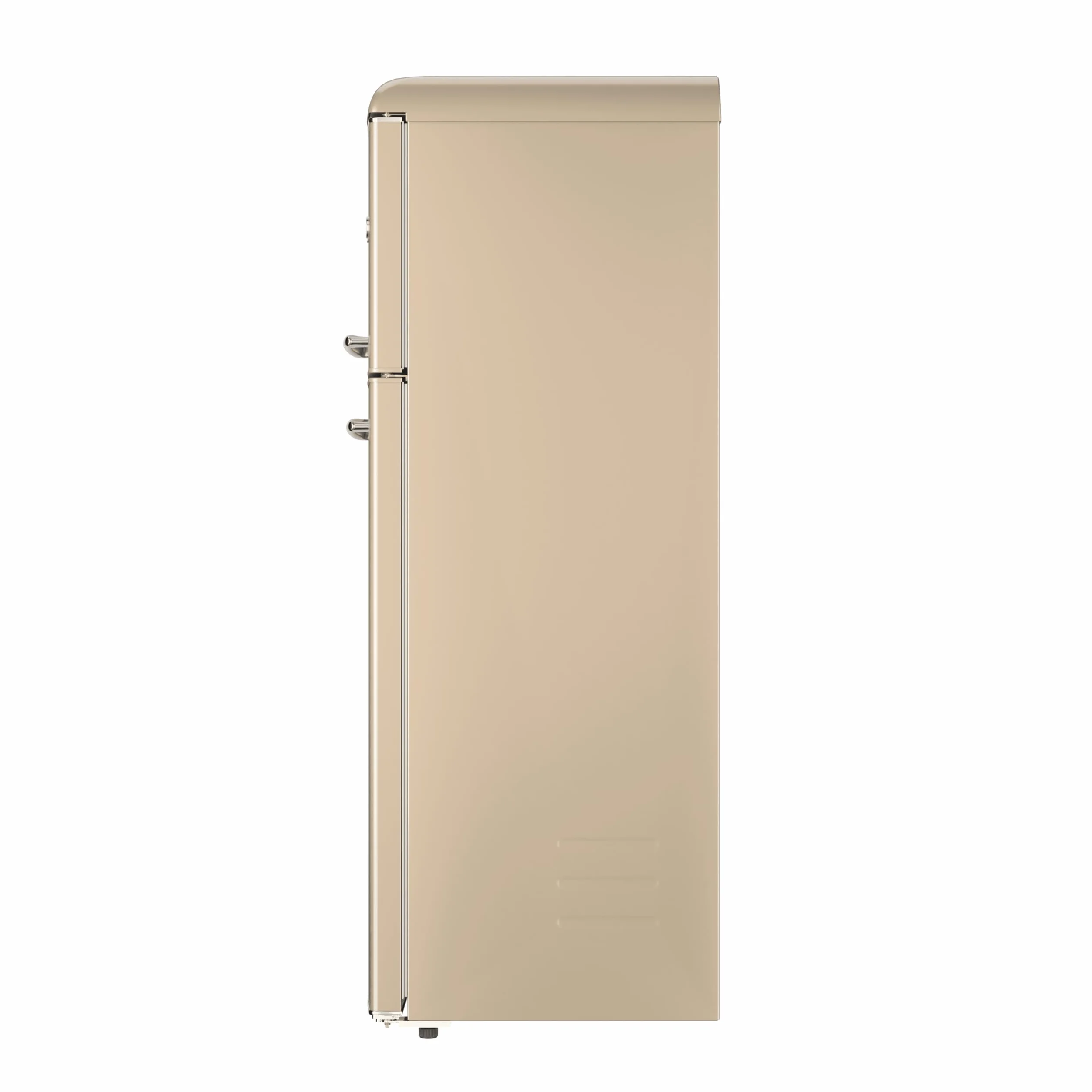 EVVO Frigorífico 2 Puertas 170 Litros Congelador 45 Litros Retro Beige