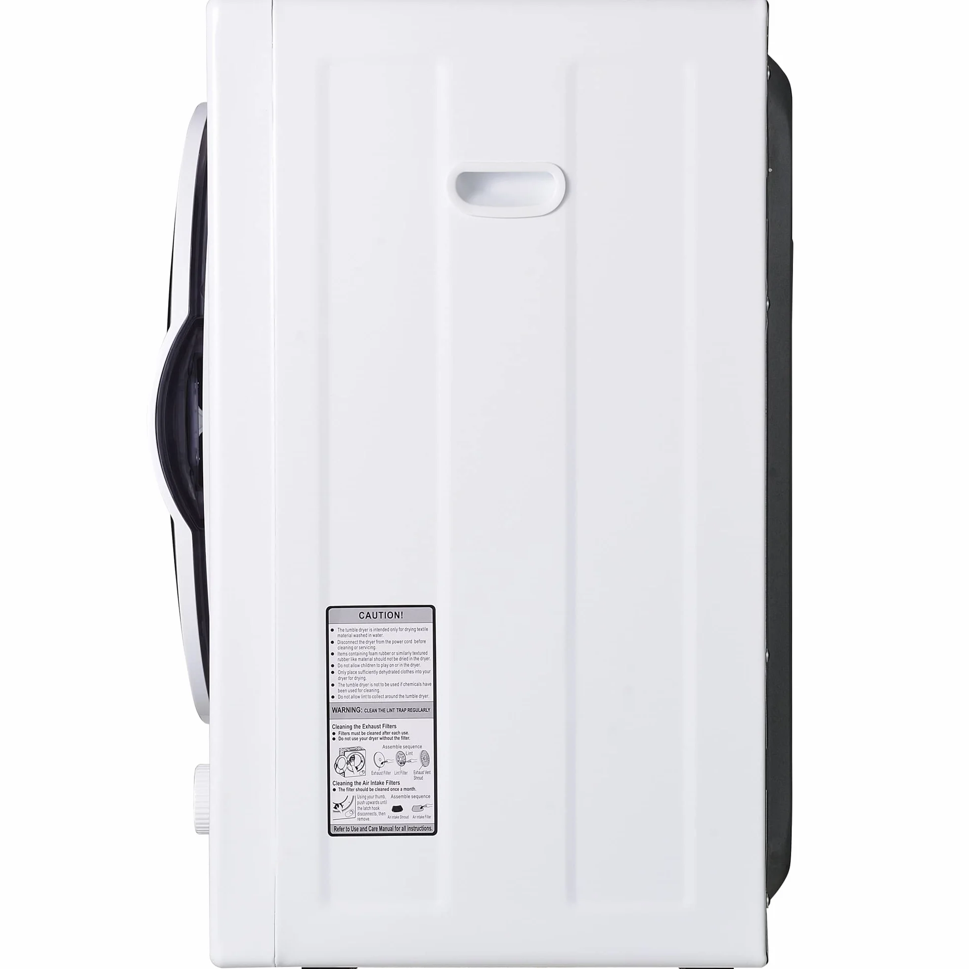 Secadora de Evacuación 2,5 kg, Secadora de Ropa 850 W, Montable en la Pared Secadora de Ropa con Tambor Inox, Temporizador de 200 Minutos, temperatura de secado de 65 °C, 59x50x42 cm, Blanco