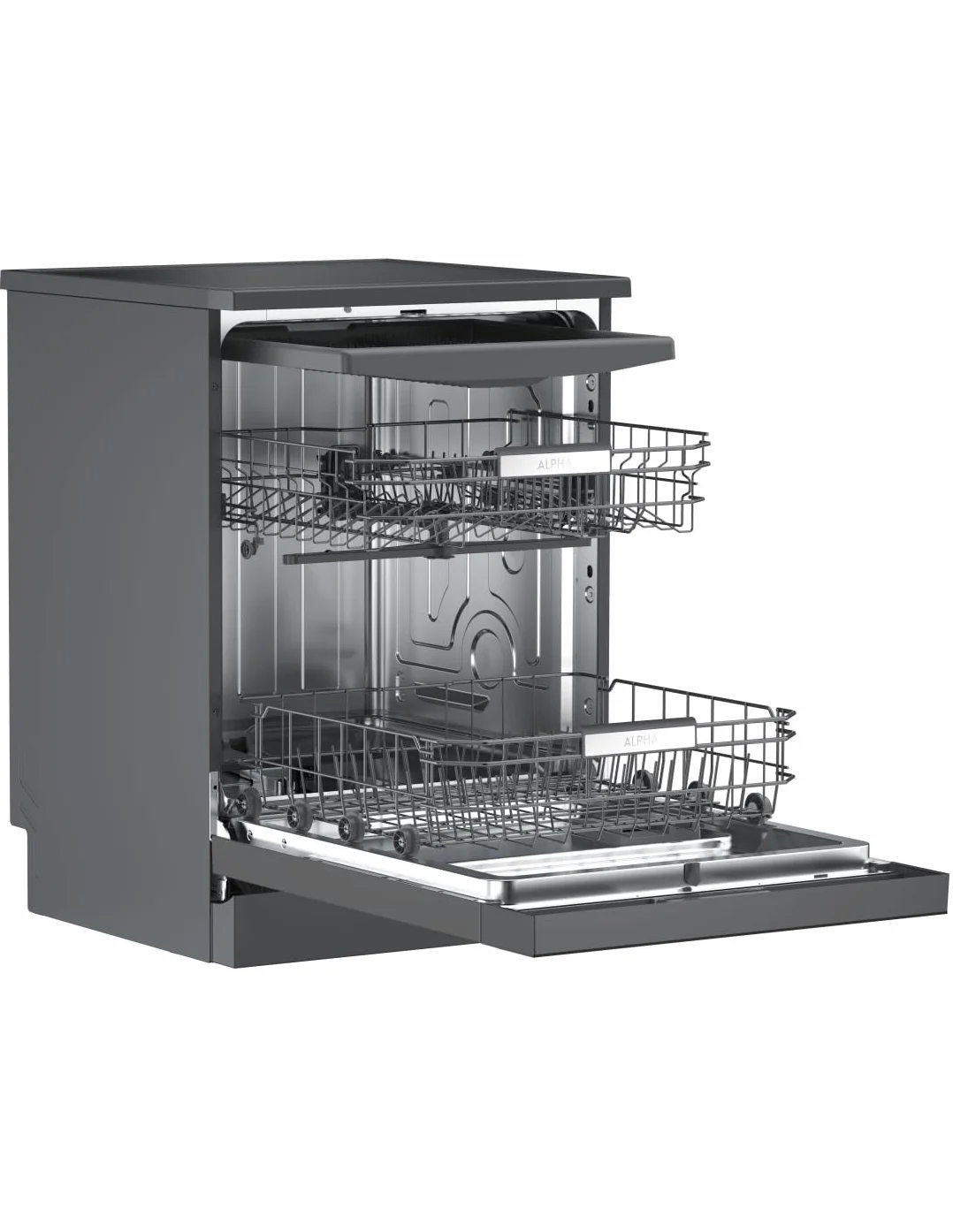 ALPHA Lavavajillas POSEIDON ELITE Auto Door Open DualZone 14ser Negro