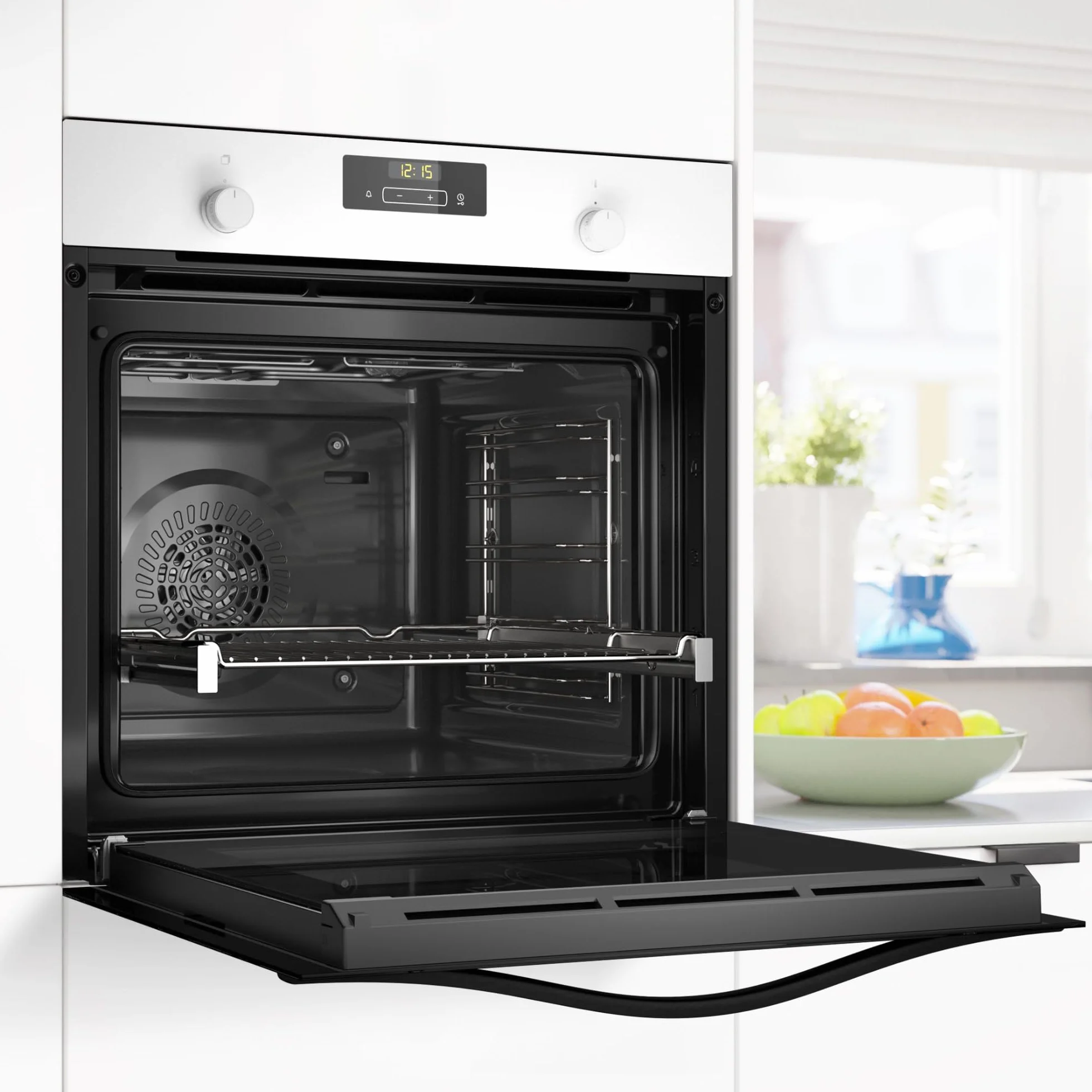 Balay Horno multifunción 60 cm 71L Serie Cristal Freidora de aire Aqualisis blanco 3HB5159B4