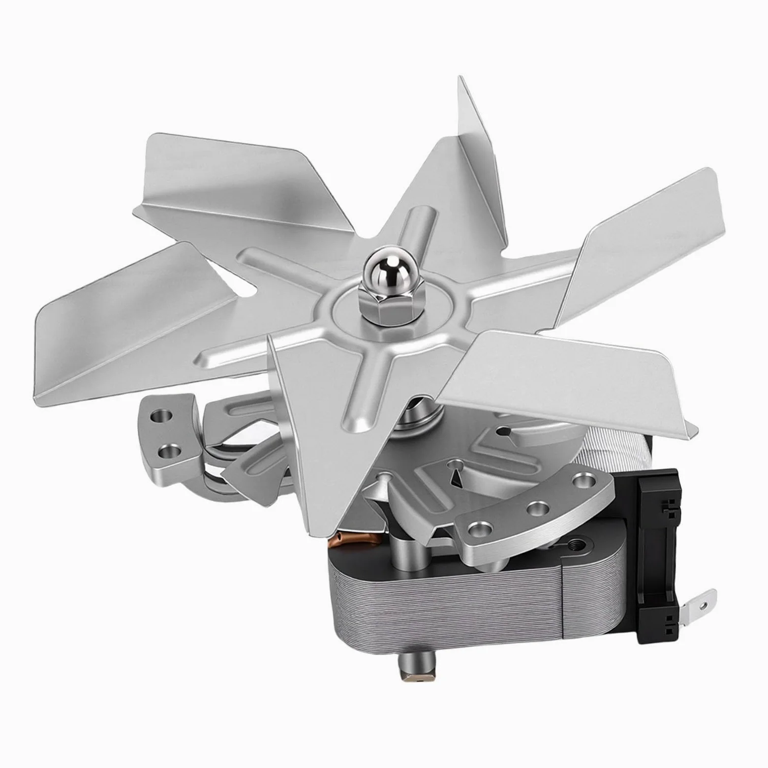 Motor de Ventilador de Horno de Secado, Motor de Ventilador de Convección de Aluminio de 6 Aspas para Aplicaciones Industriales de Temperatura Constante