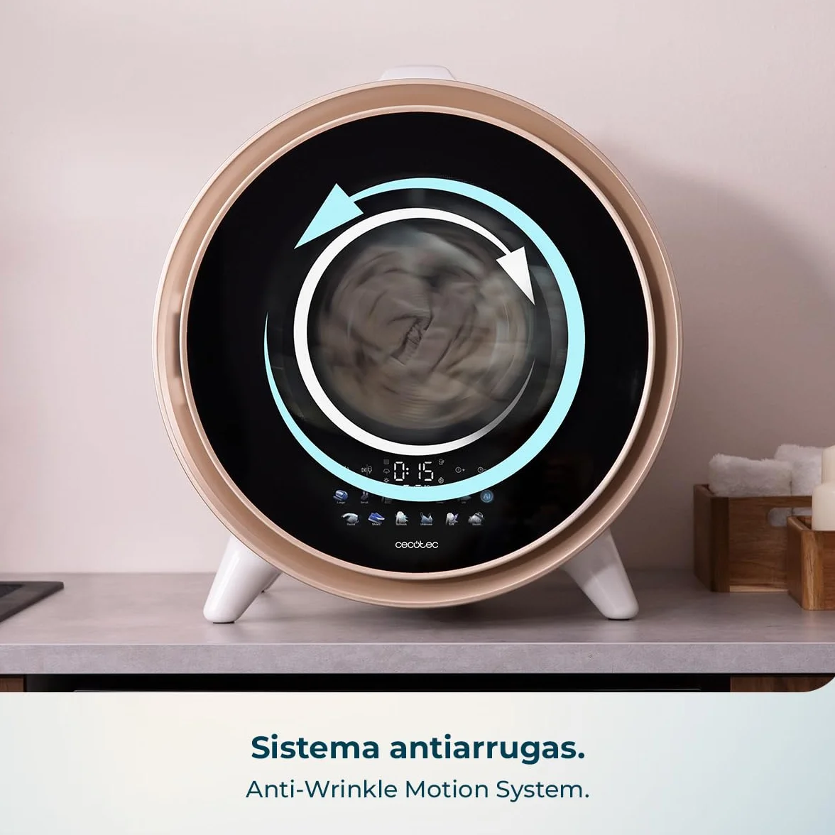 Cecotec Secadora Compacta de Evacuación 3Kg Bolero DressCode Dry 3600V. 12 Programas, Secado Automático Inteligente, Pantalla FullColor, Función UV Care, Dry Shoe Pro, Delay Start, Blanca