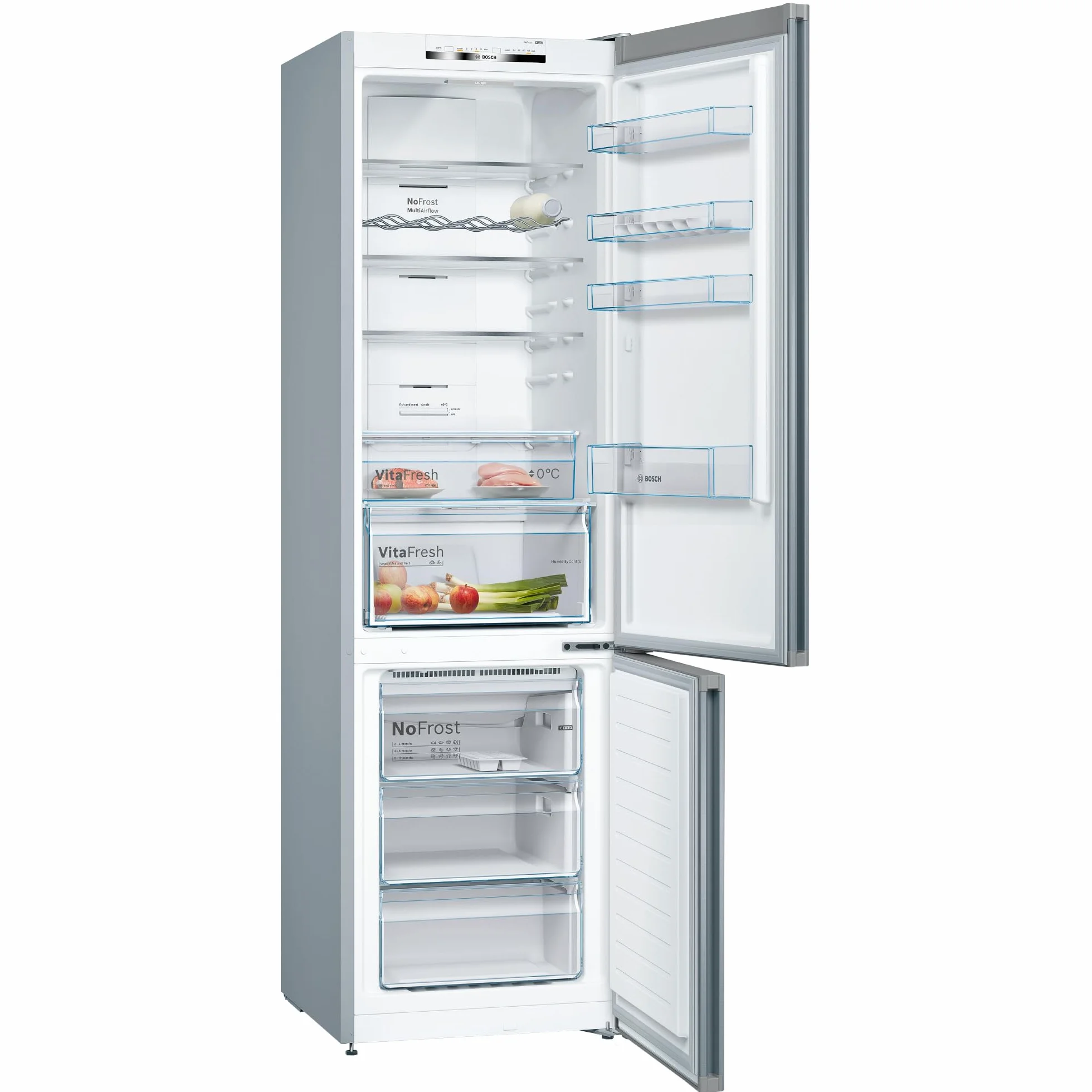 Bosch Frigorífico Combinado Serie 4 KGN39VIEB 60 cm Total NoFrost Acero Antihuellas