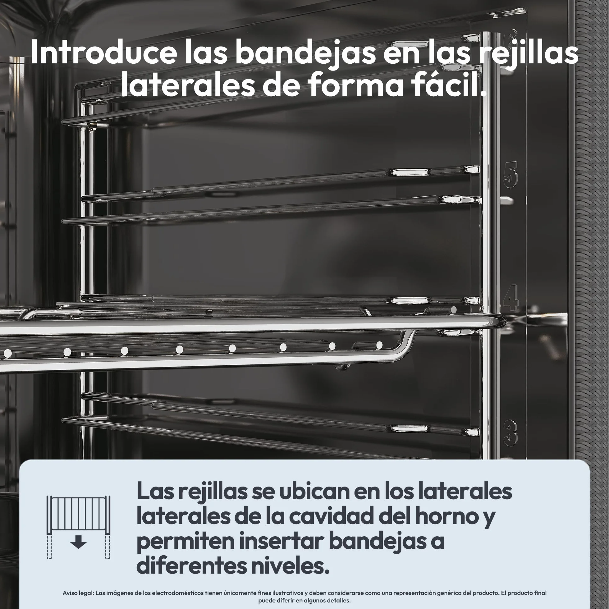 Candy Bake 600 CA6 N3T1HTW Horno Multifunción, 78L, Recetas a través de app hOn, 1 Bandeja y 1 Rejilla, Limpieza Hidrolítica, Convección + Ventilador, 9 Funciones, Ready UX, Blanco