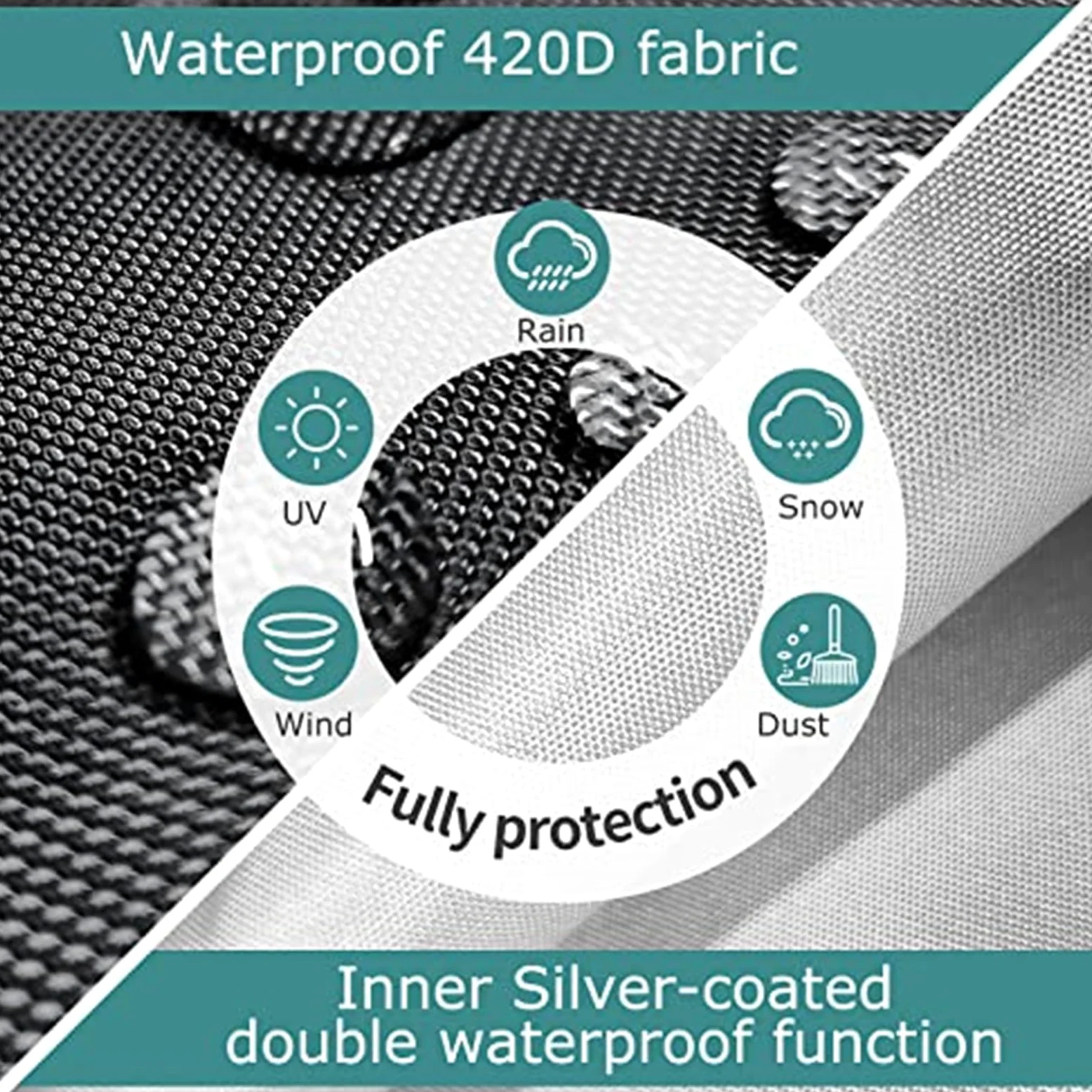 Paquete de 2 fundas para lavadora y secadora, cubierta impermeable para lavadora, a prueba de polvo, grosor para máquina de carga frontal de 27 pulgadas de ancho, 33 pulgadas de alto, (negro)