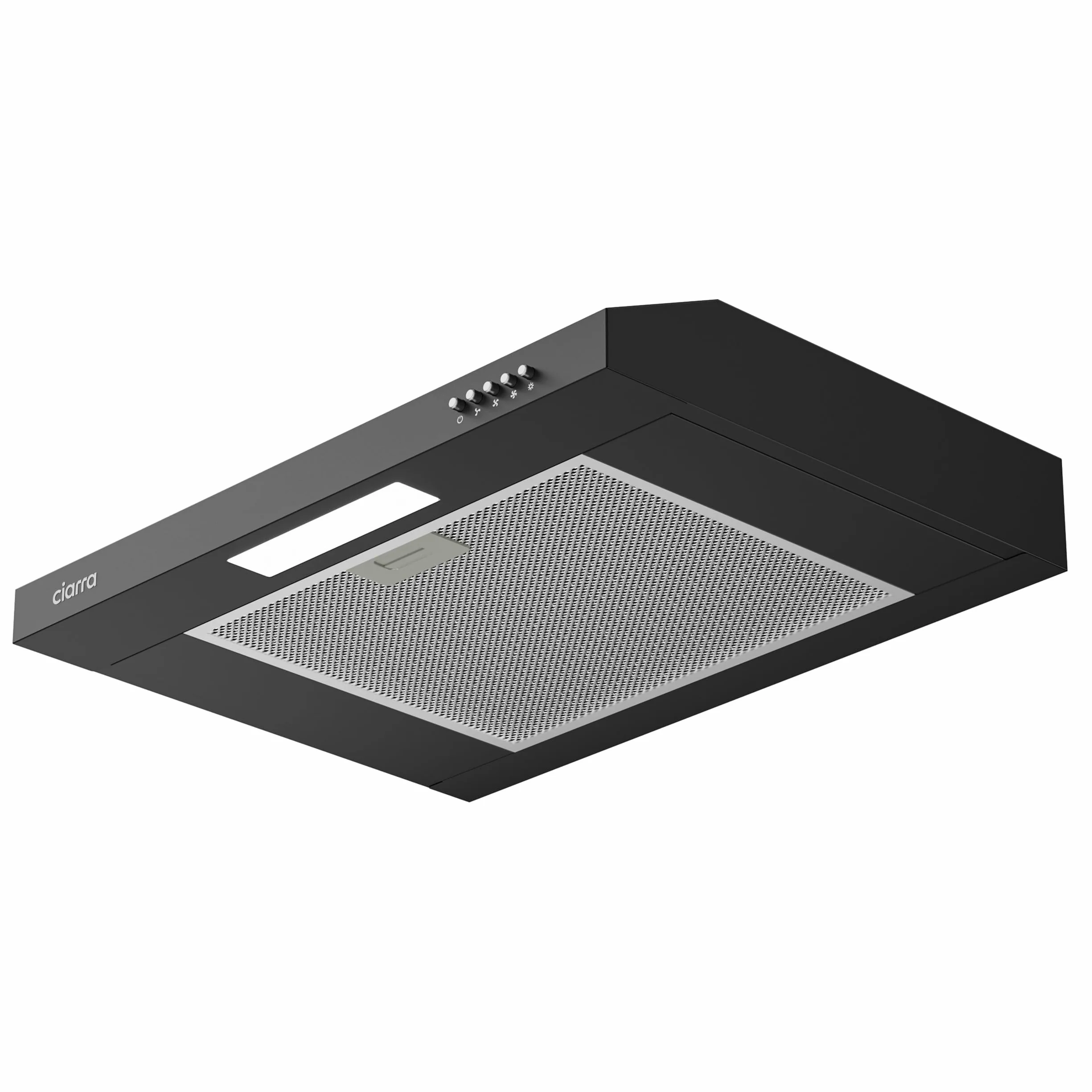 CIARRA CAB6903B Campana Extractora 60 cm Extractor Cocina 220m³/h 75W 3 Velocidades Cocina extractora integrada with Filtros de Aluminio
