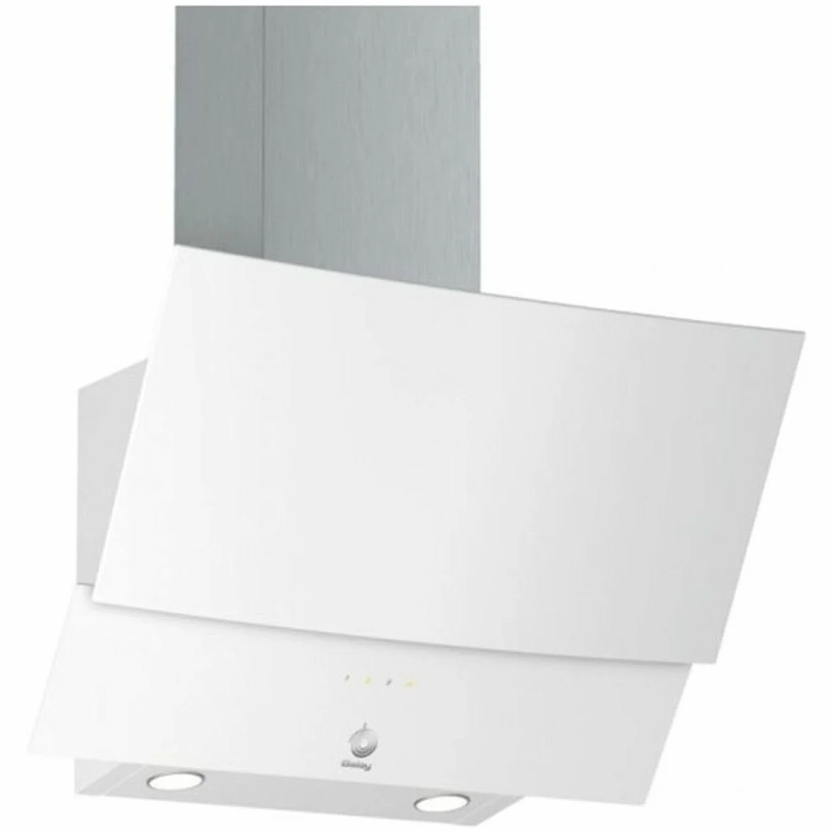 Balay 3BC565GB Campana decorativa inclinada 60 cm 593m3/h Serie Cristal control táctil blanco