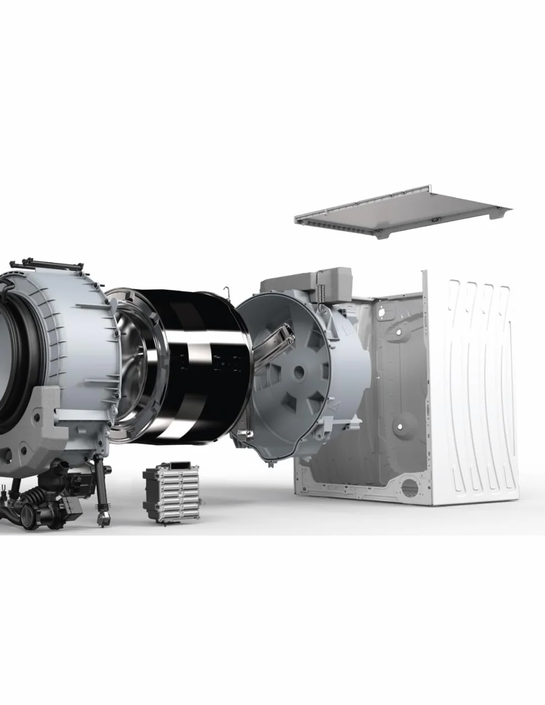 ALPHA Lavadora TITAN Elite-7, 7kg, 1200rpm, Eficiencia A, Negro Brillo