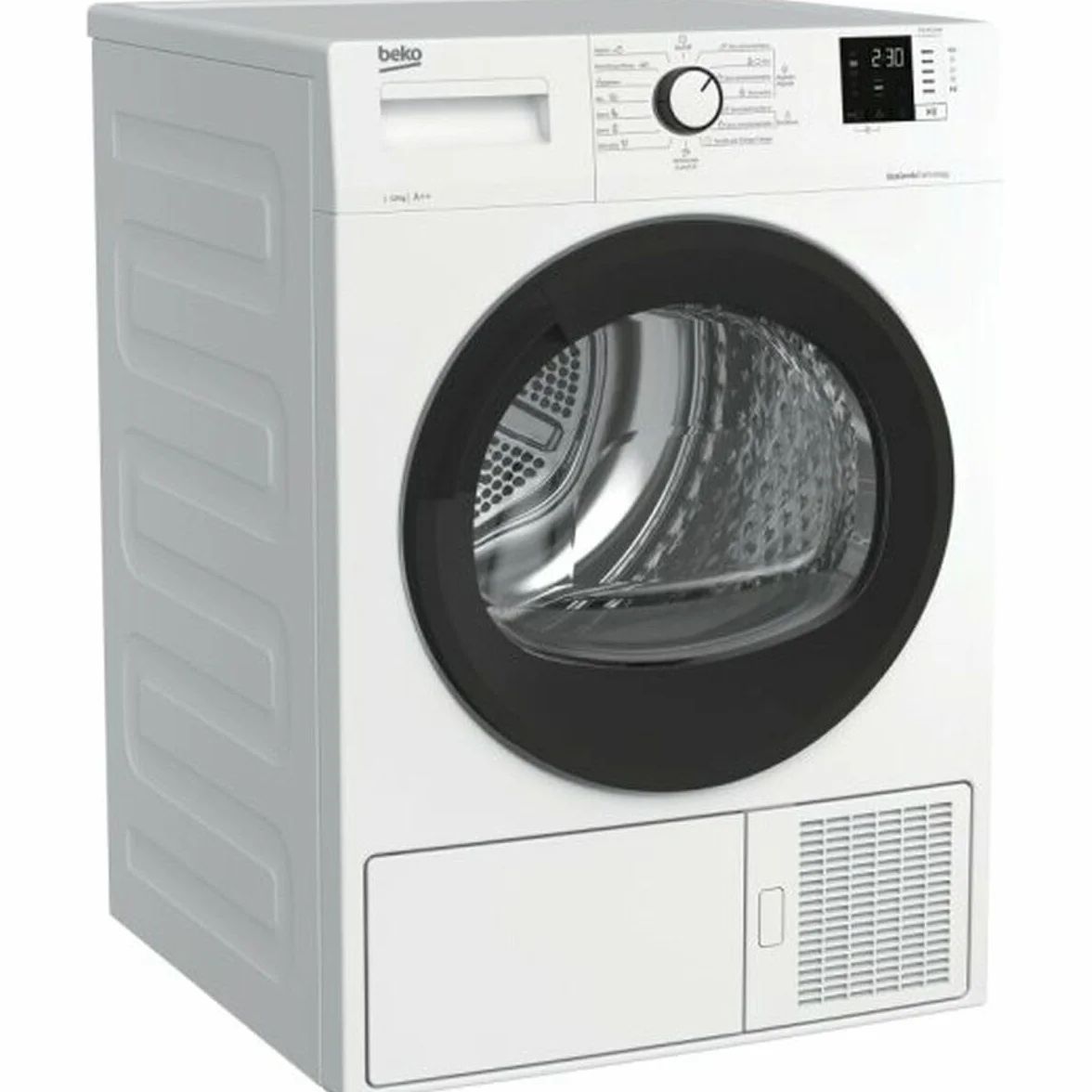 Beko DH 10413 GAOV2 - Secadora Heat Pump PROSMART Sensores, Clase Energética A++, Carga 10Kg, Display digital, Inicio diferido 0-24h, Antiarrugas, Desagüe directo opcional