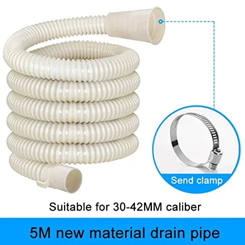 Extensión de manguera de drenaje para lavadora, tubo de drenaje automático universal, compatible con la mayoría de lavadoras, construcción resistente, ideal para drenaje de lavabo