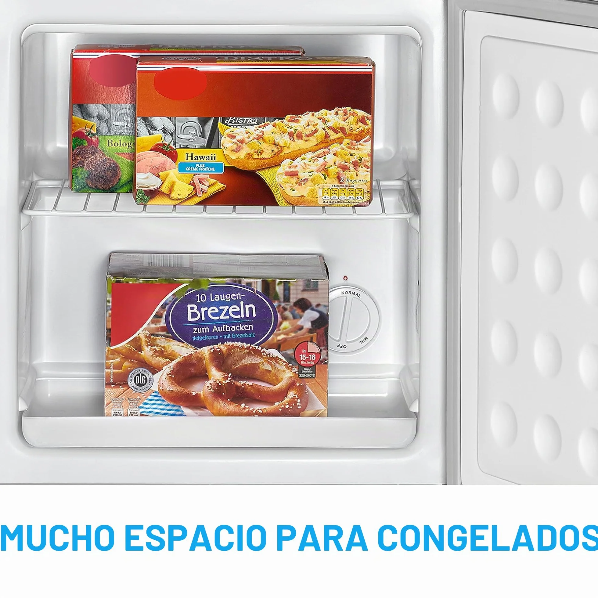 Bomann Freezerbox 31L Contenido útil | Congelador pequeño con rejilla | tope de puerta intercambiable y control de temperatura continuo | Mini congelador con 4 estrellas | GB 341.1 inox
