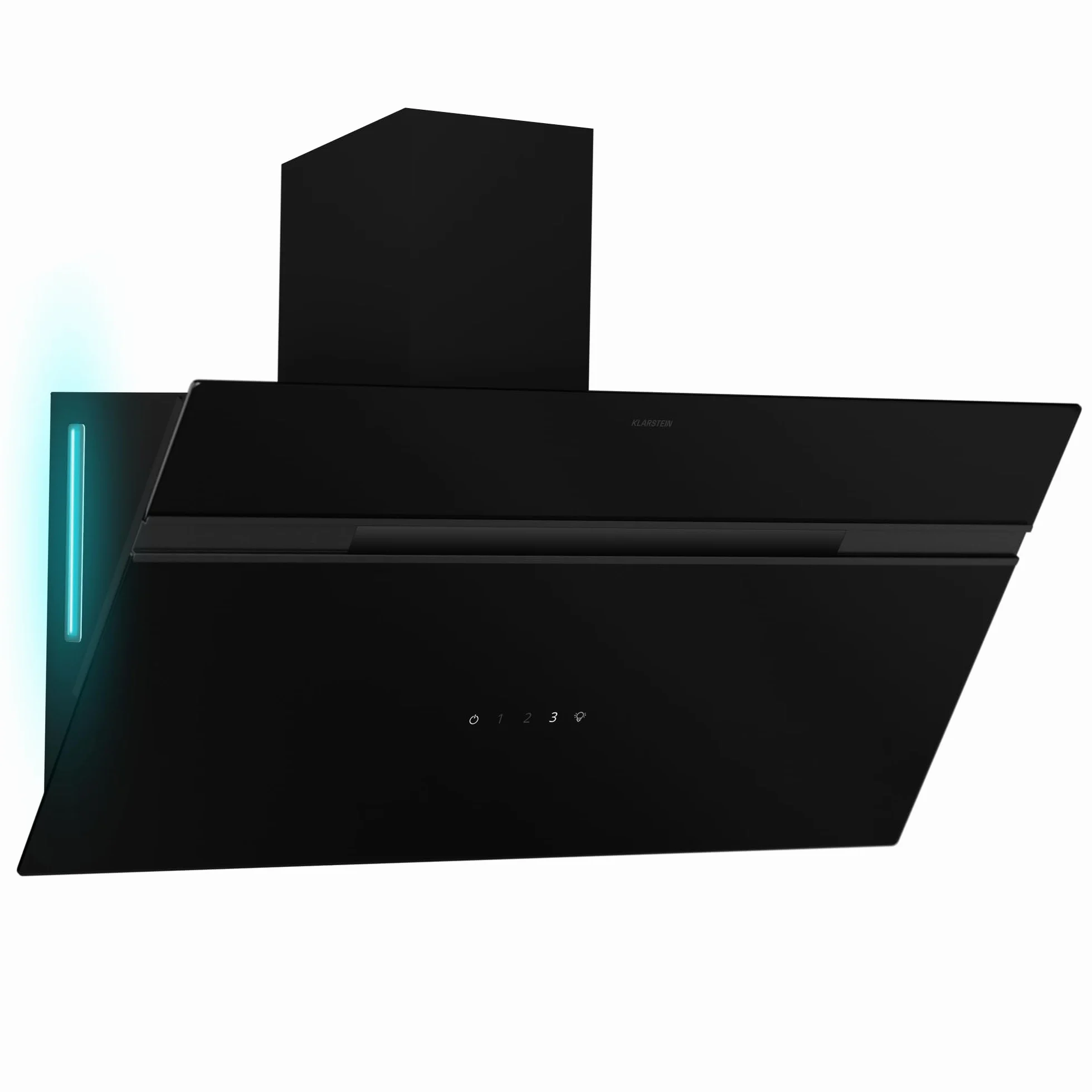 Klarstein Alina Campana Extractora 90 cm 615 m³/h Eficiencia Energética A Led 9 Colores Panel Táctil 54 dB Negra Extractor de Cocina