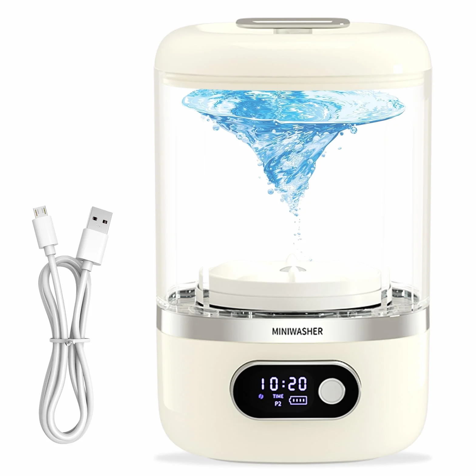 Mini Lavadora Portátil Recargable Inalámbrica 1L Compacta para Sujetadores y Ropa Interior