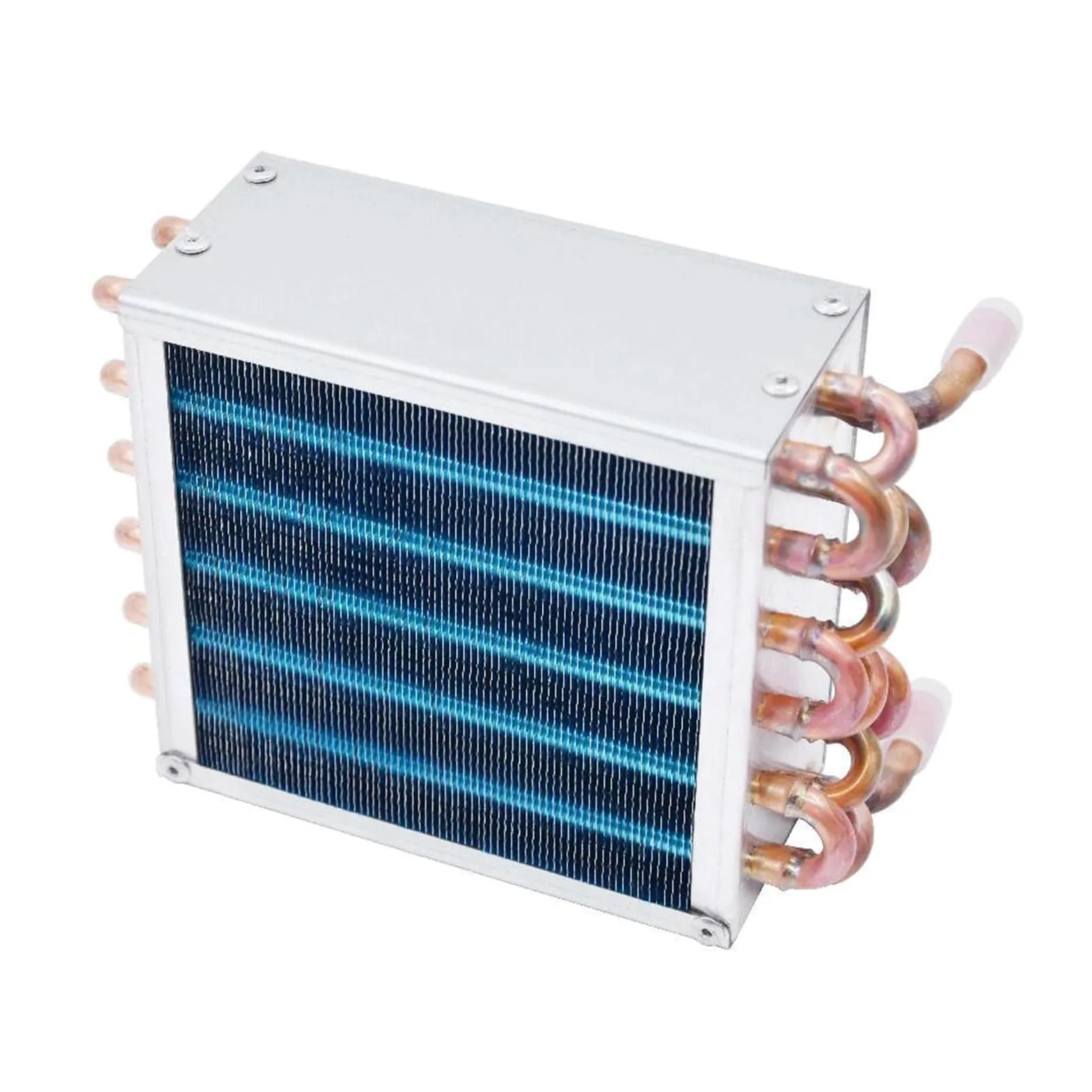 Congelador Refrigerador Condensador Enfriado Por Agua Radiador Pequeño, Intercambiador De Calor De Aletas Compacto