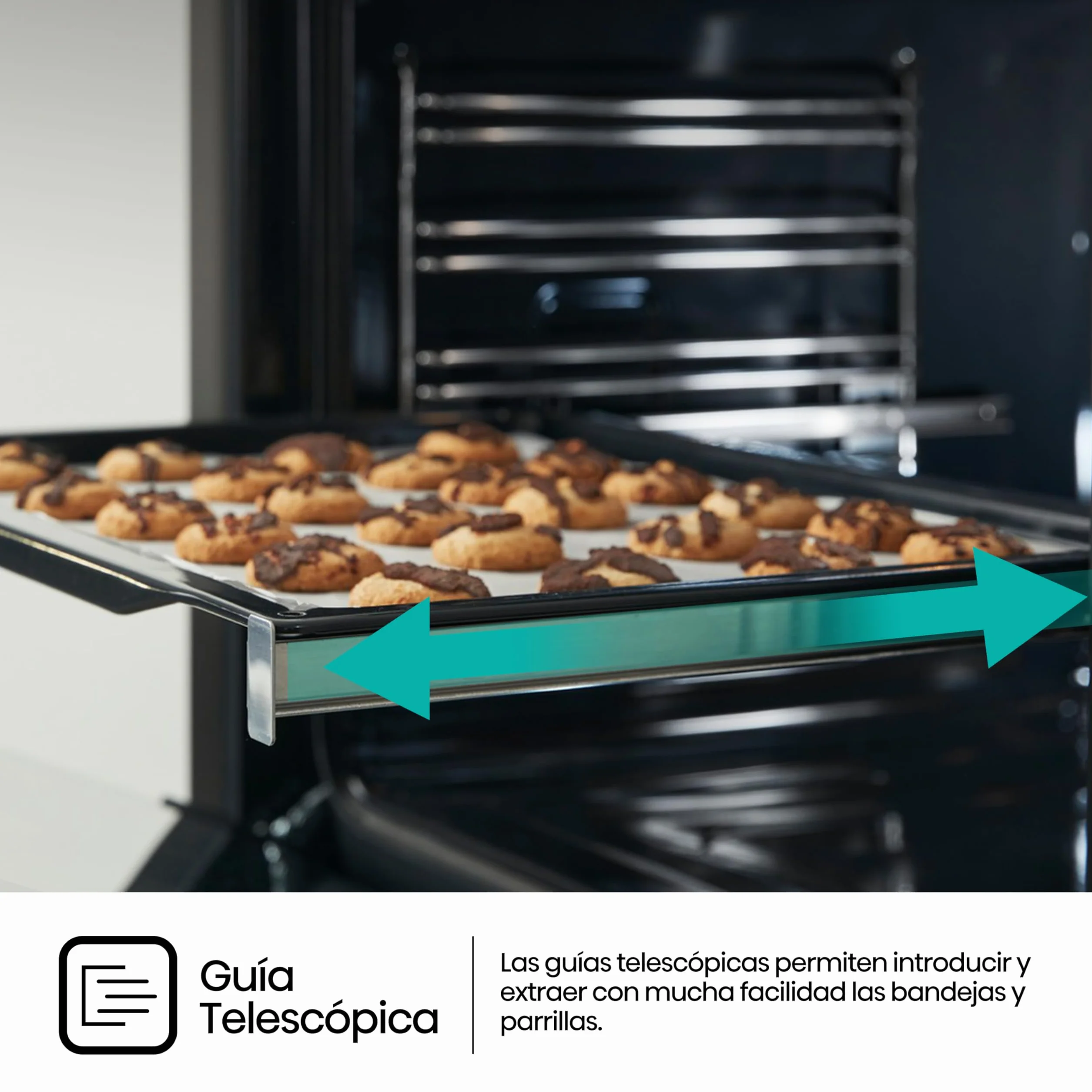 Hisense Horno Hidrolítico 77L Clase A Guía Telescópica Doble Grill Inox