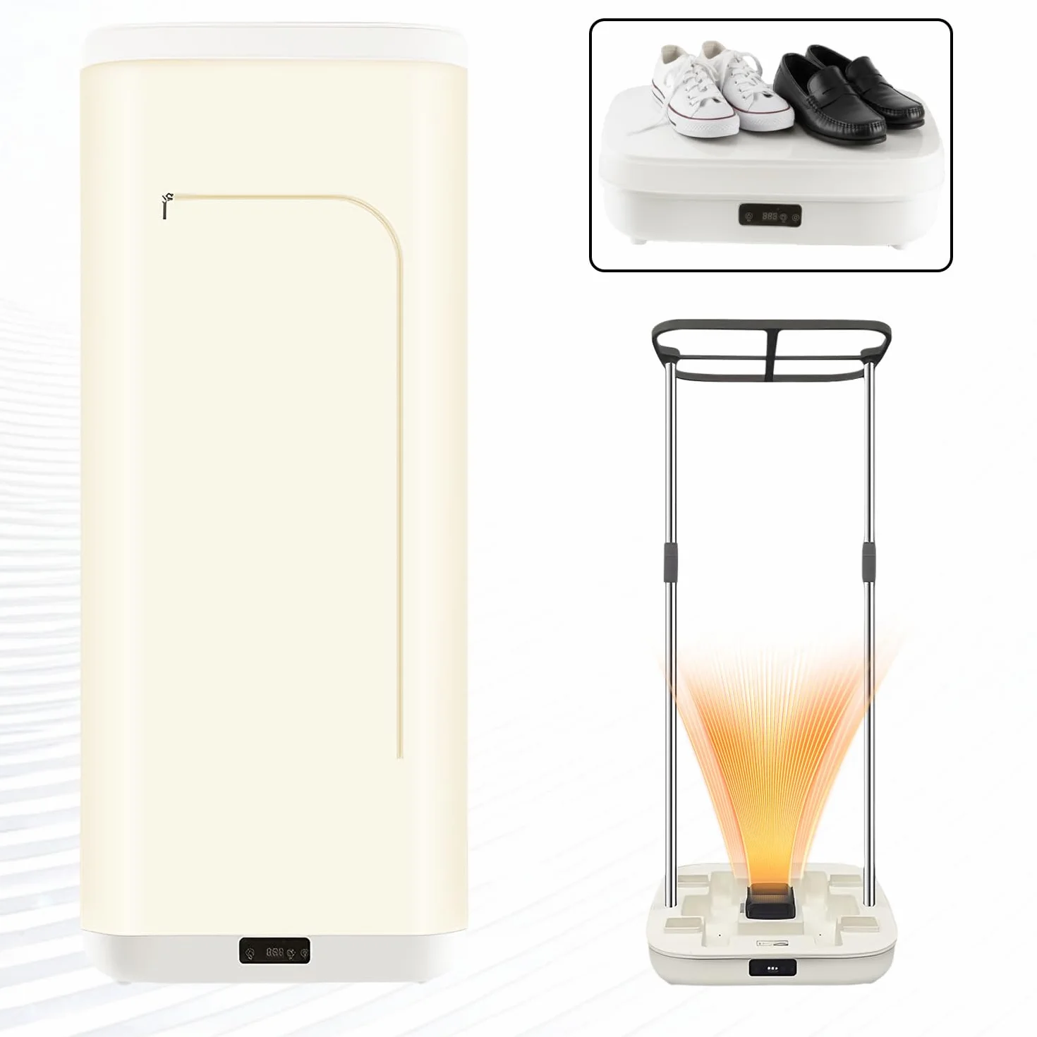 Máquina Automática para Planchar y Doblar, Planchadora Y Dobladora Automática, Temporizador Inteligente Secado De Ropa con Control Remoto, Secadora (220 V) 3 en 1 para Ropa