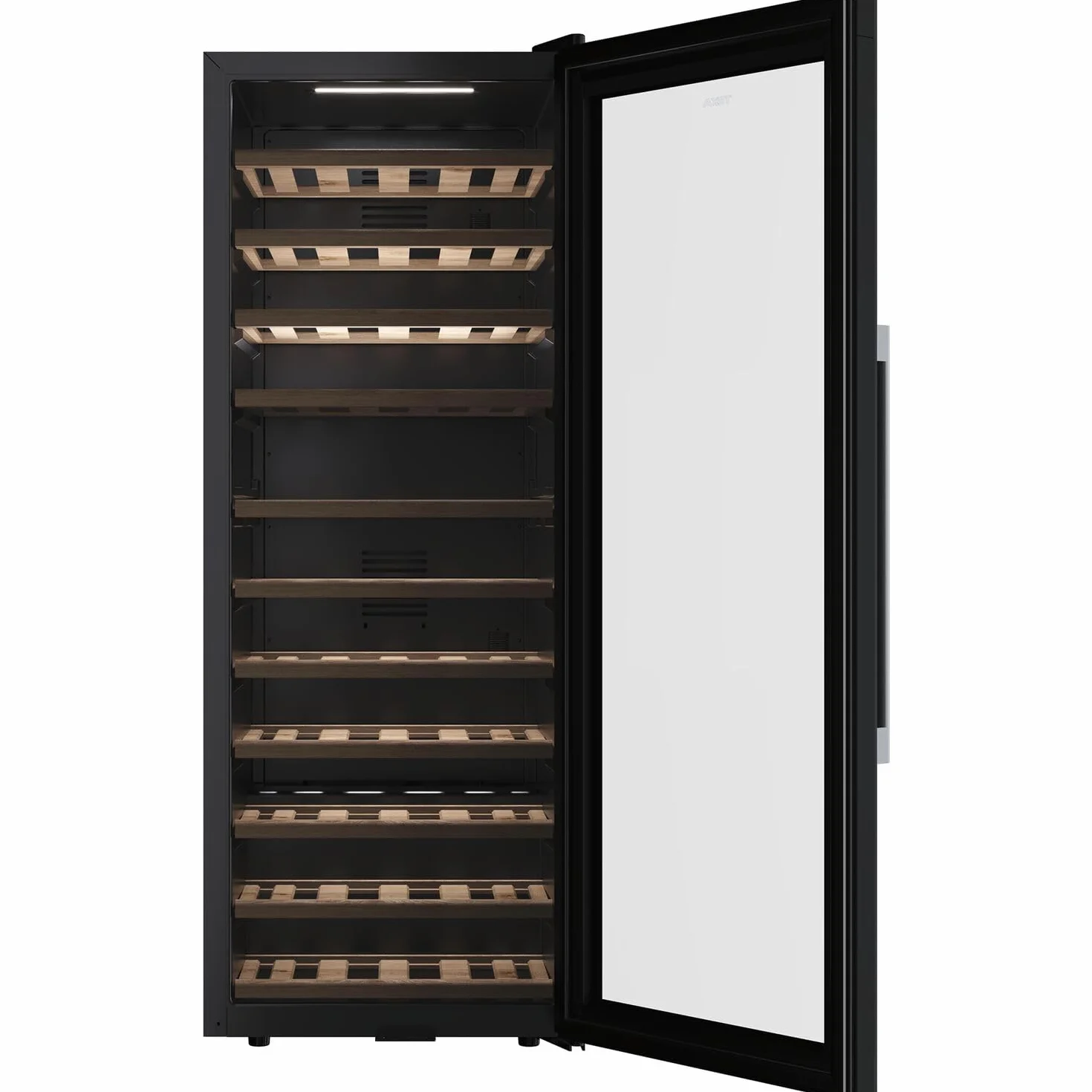 Teka Vinoteca de Libre Instalación 51 Botellas, Iluminación LED, Control Electrónico de Temperatura, Capacidad Total 159 Litros, Patas Regulables, Modelo RVF 10051 GBK