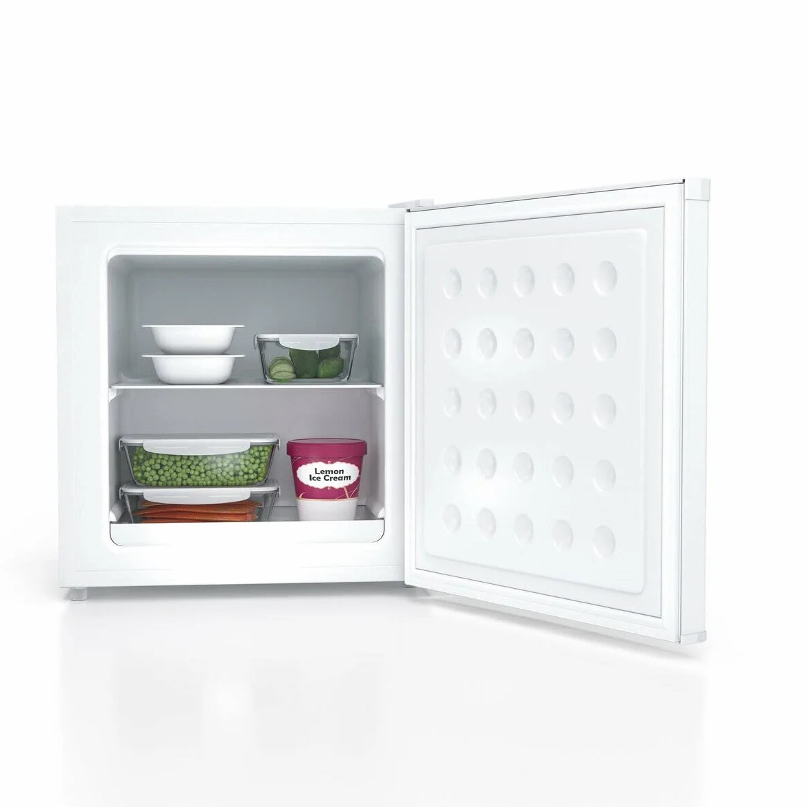 Mini Congelador Vertical, 75 W, Capacidad de 31 Litros, 51 cm de Altura, 2 Compartimientos, Silencioso 40 dB, Blanco. H.Koenig_FGW400