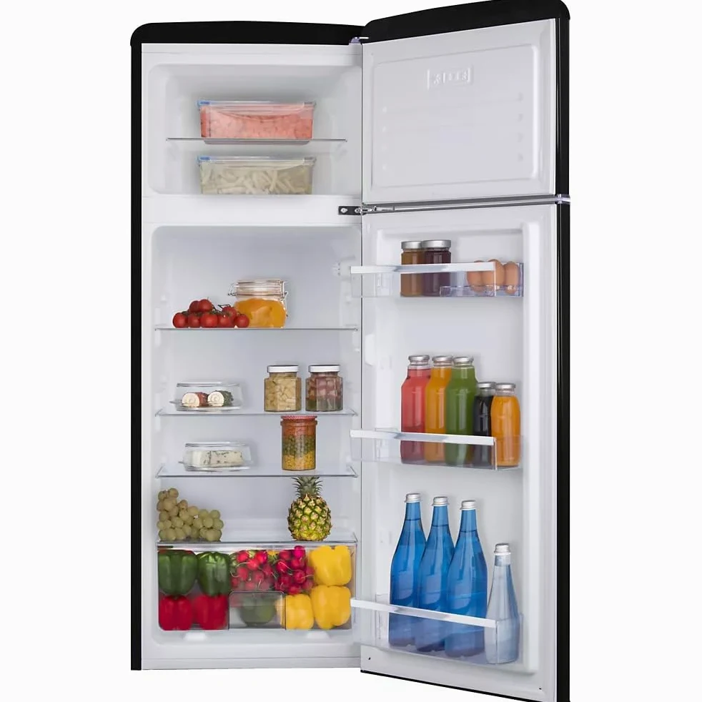 Amica frigorífico combinado 55cm 246l negro estático AR7252N