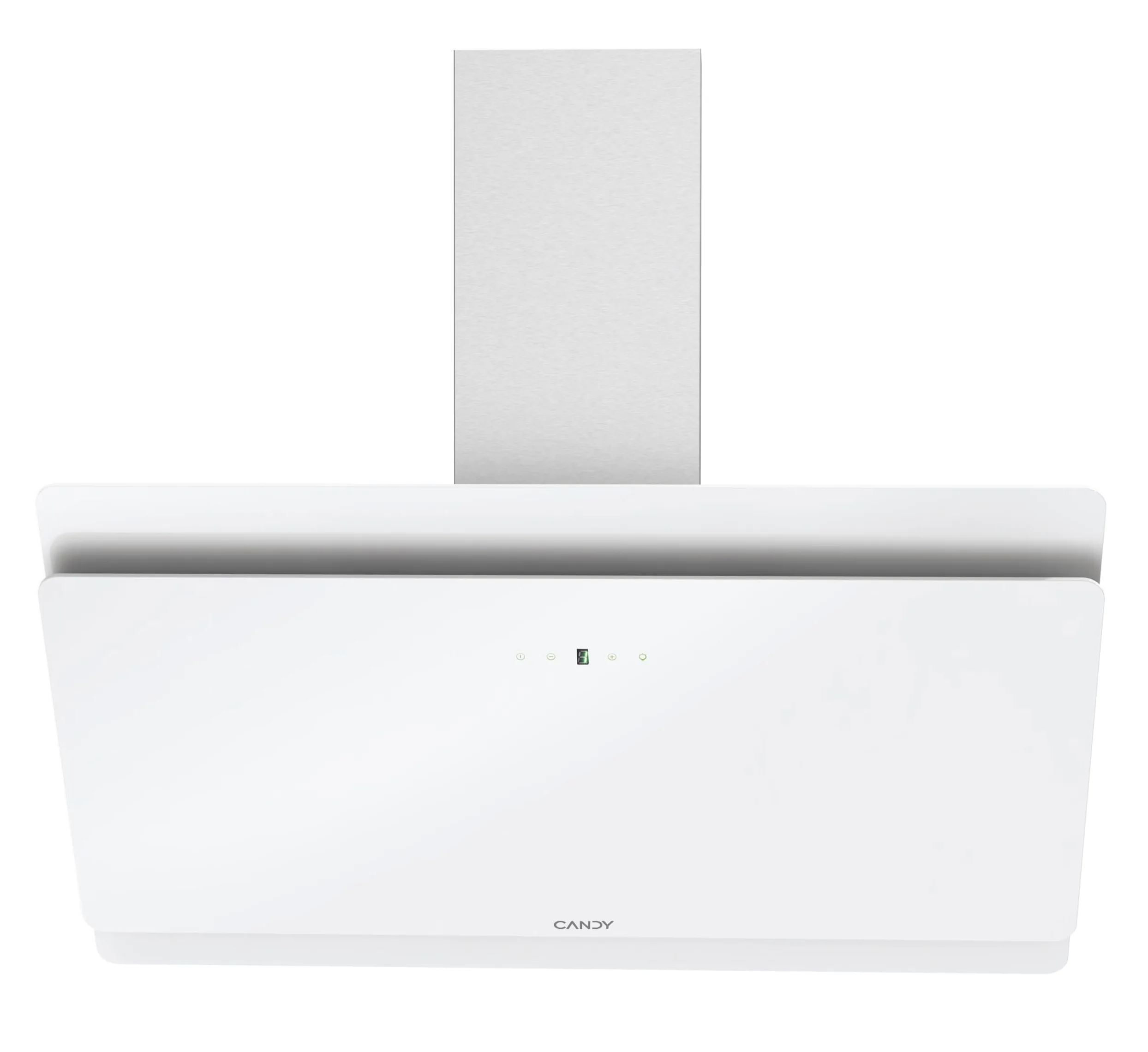 Candy CVMA 90W Campana Extractora 90 cm, 4 Niveles, 213W, 620M3/H, Temporizador, Filtros Carbón, Panel Antigrasa Aluminio, LED, 60 dB, Clase B, Cristal Blanco