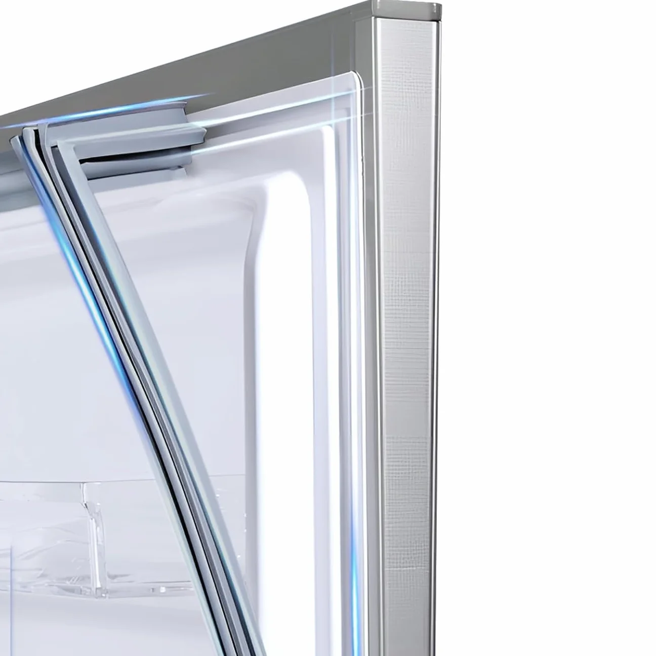 Junta Magnética Universal de Goma para Puerta de Refrigerador Frigorífico Sello Magnético para Puerta Nevera Congelador,Blanco/Gris