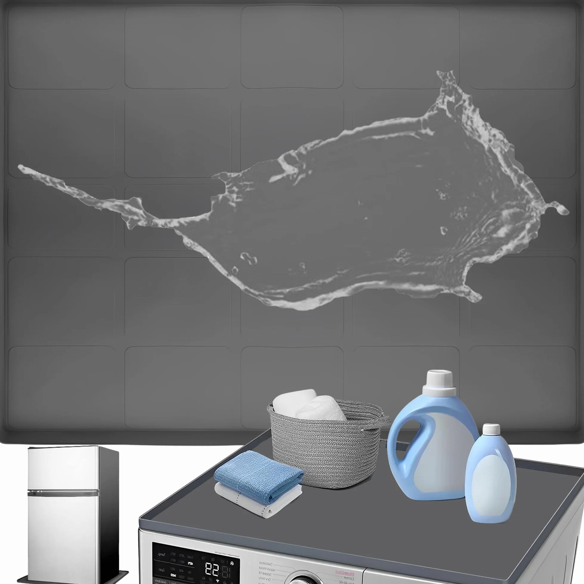 Alfombrilla Para Refrigerador, Tapete De Silicona Multifunción, Mini Nevera, Mini Refrigerador, Protector Suelo Cafetera Pequeña, Protector De Suelo Suave Para Debajo Del Refrigerador