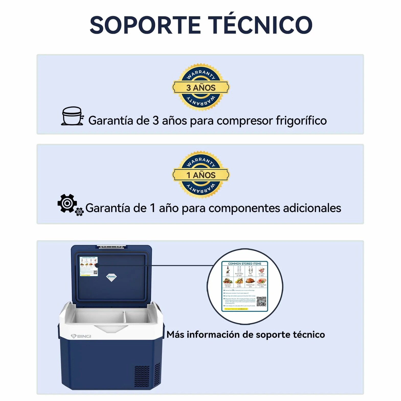 BINGI Nevera Portátil Eléctrica 30L,Nevera y Congelador Compresor Portátil,Refrigerador de Coche 12V/24V,mini frigorífico CA 220v Para Hogar,Conducción,Camping,Viajes,Barco,-18ºC a 15ºC