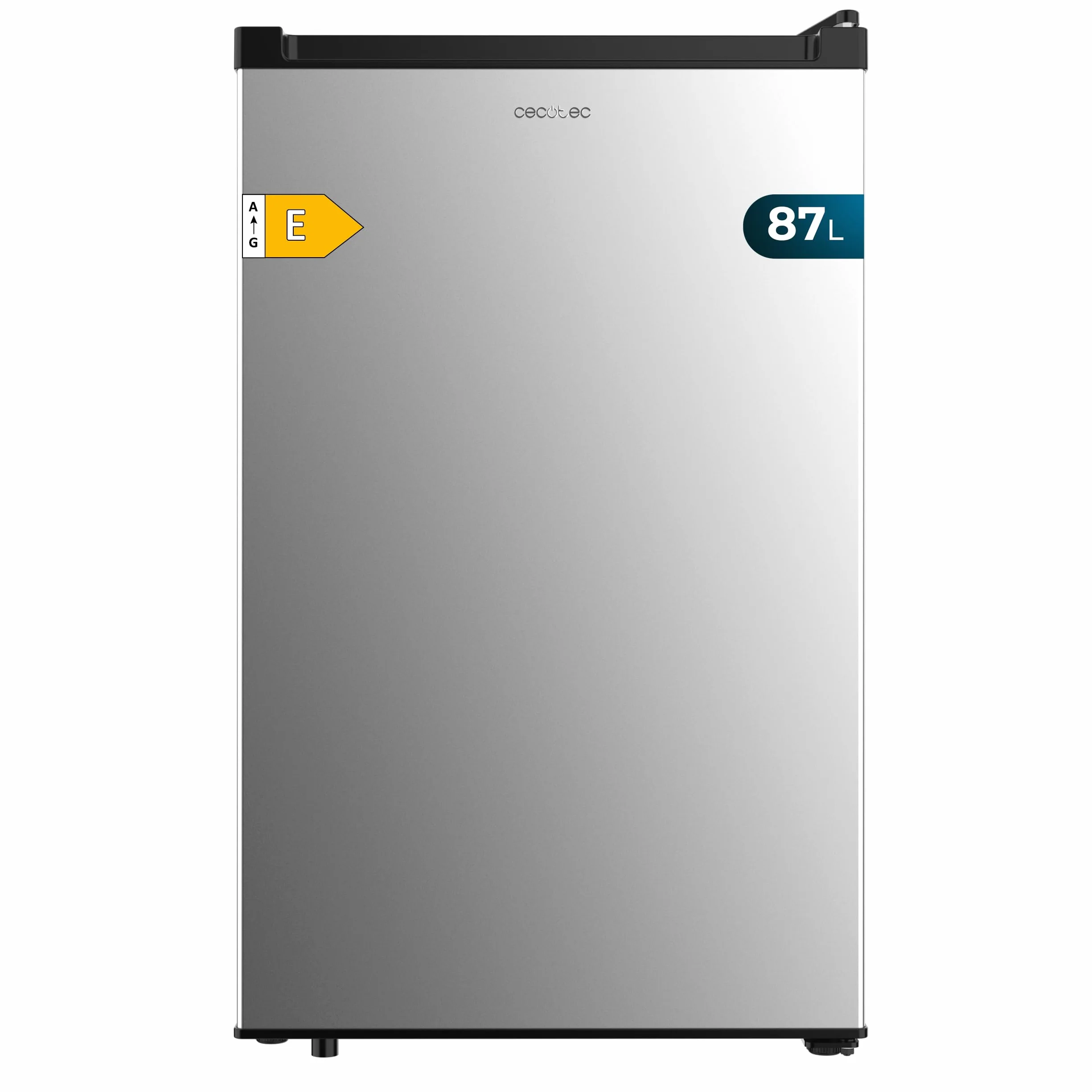 Cecotec Congelador Vertical Sobremesa 87L Bolero CoolMarket TF 87 Inox 83,6 cm Altura 50,6 cm Ancho Bajo Consumo Puerta Plana Reversible Blanco