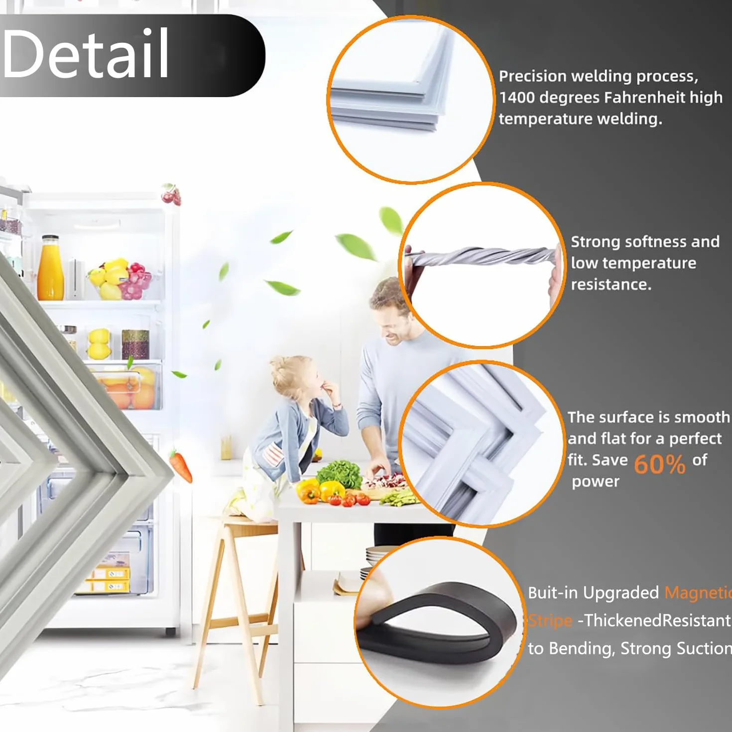 Sello Junta De Goma Puerta Magnética Refrigerador Nevera Congelador