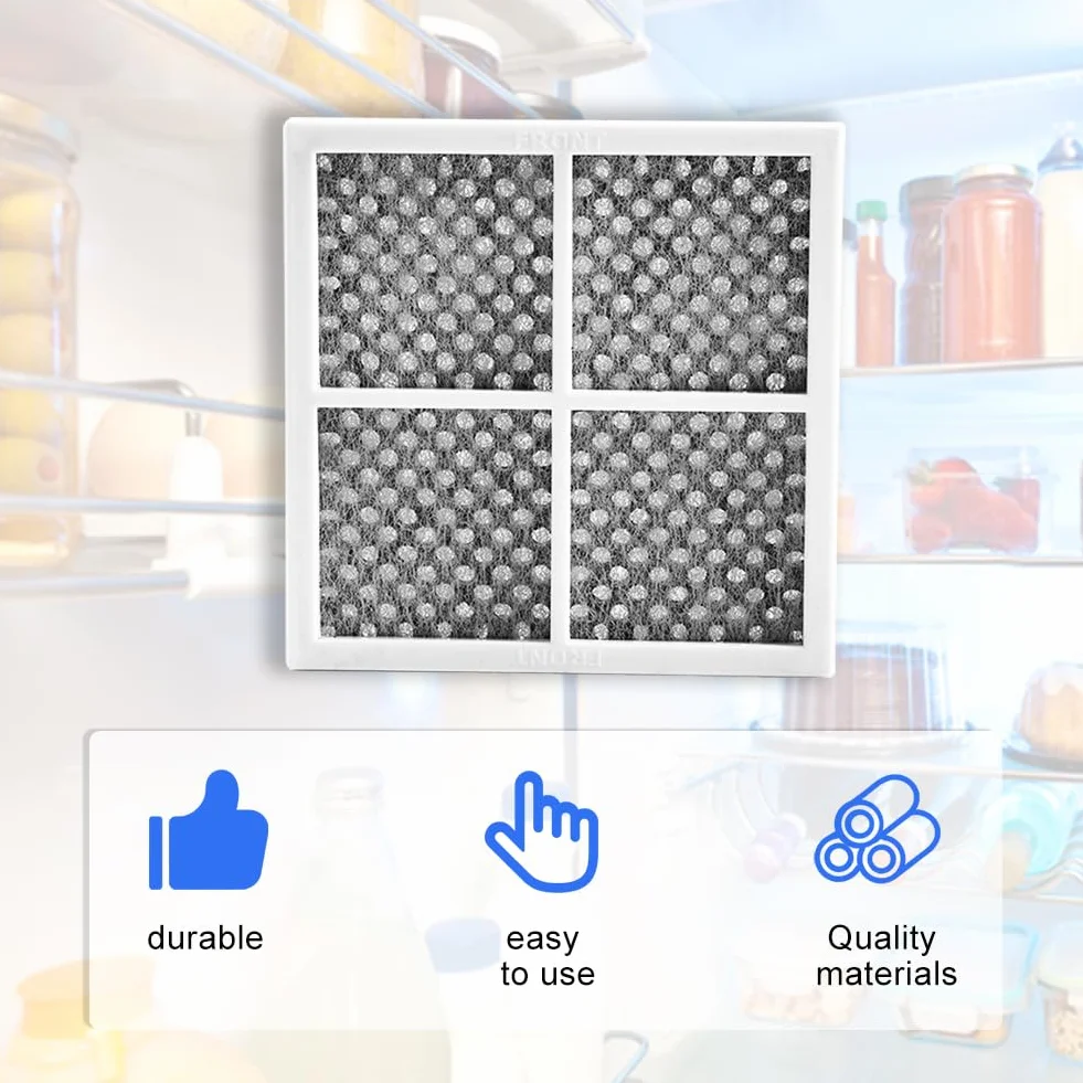 Juego de 4 filtros de aire Fresh para frigoríficos, eliminan los olores, eficaz, compatible con Réfrigérateur/Réfrigérateur/Purificateur LG LT120F, LFX31925SW, LFX31925SB